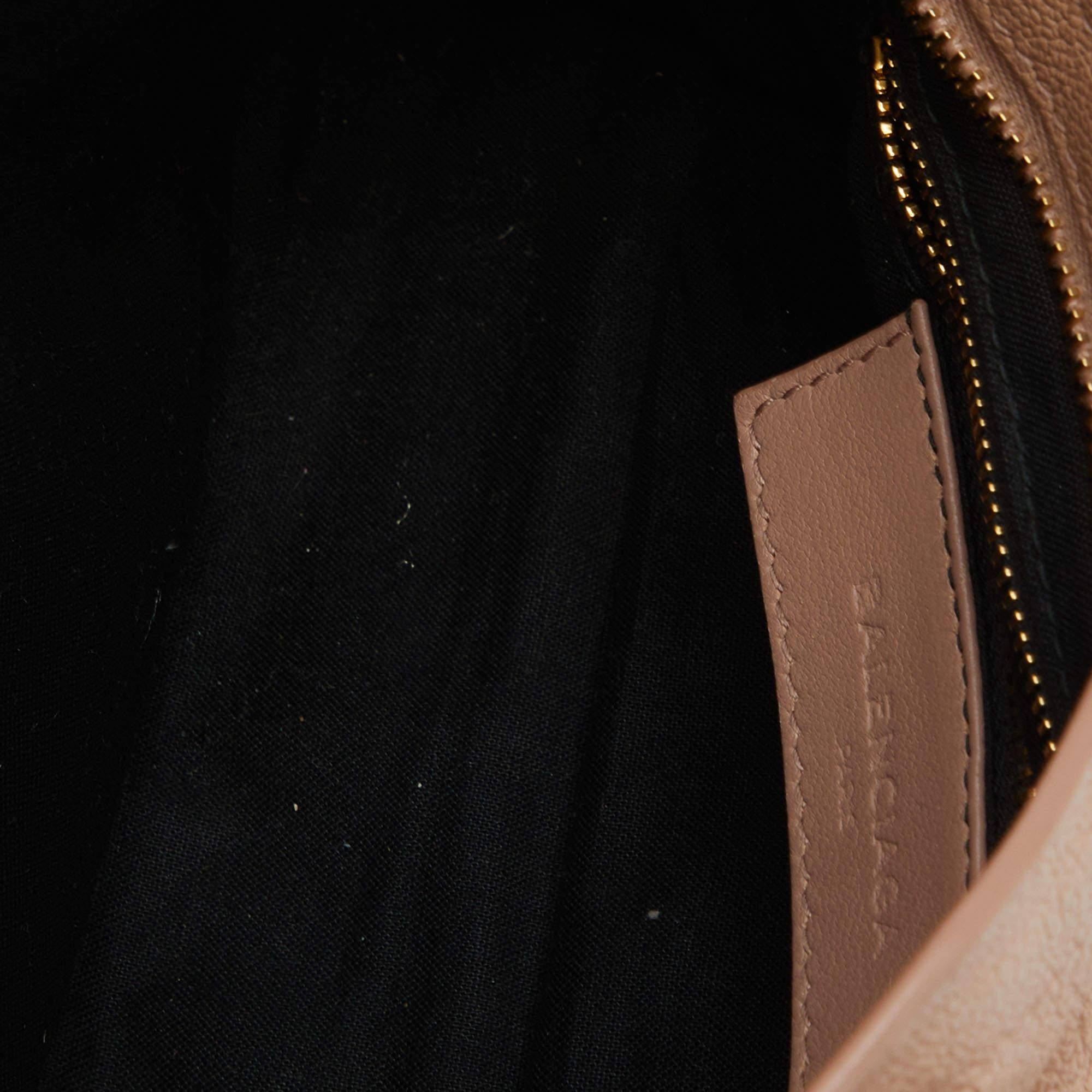 Balenciaga Rose Aubepine Leather Mini Metallic Edge City Bag 6