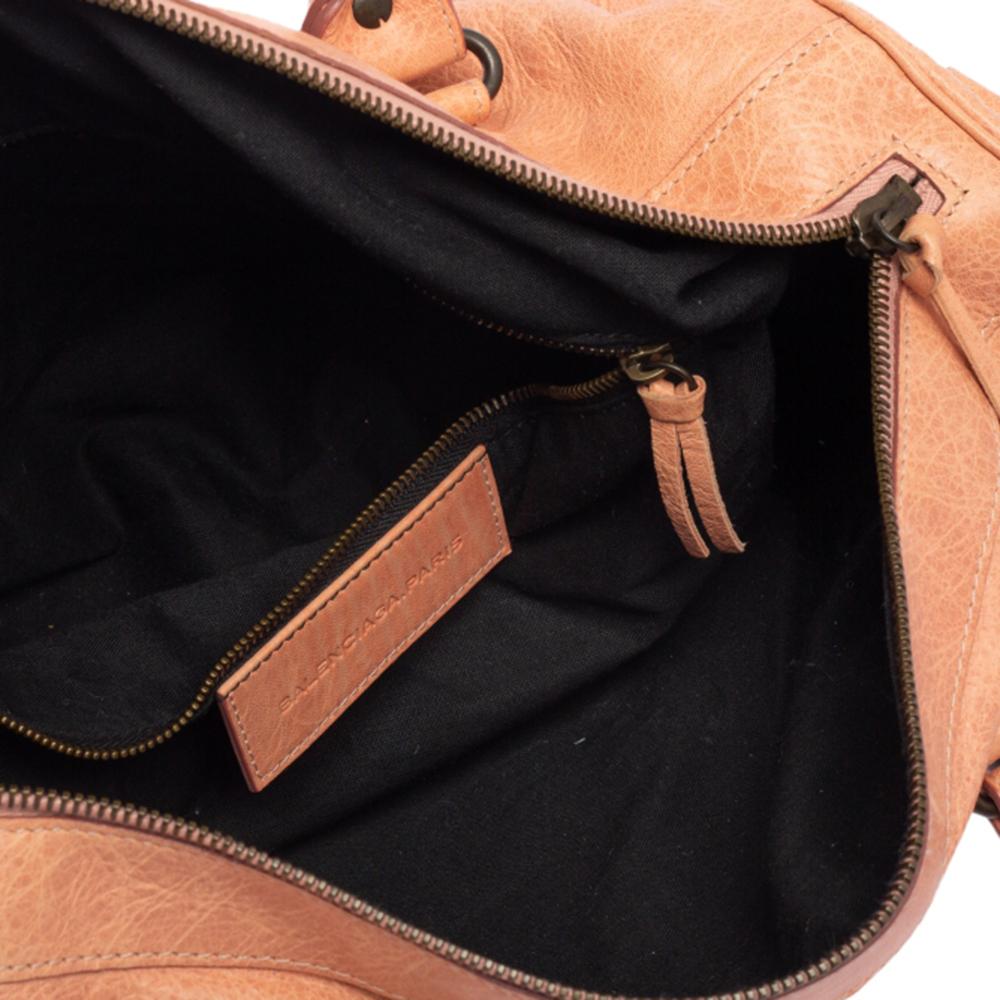 Women's Balenciaga Rose Blush Agneau Leather RH Twiggy Bag