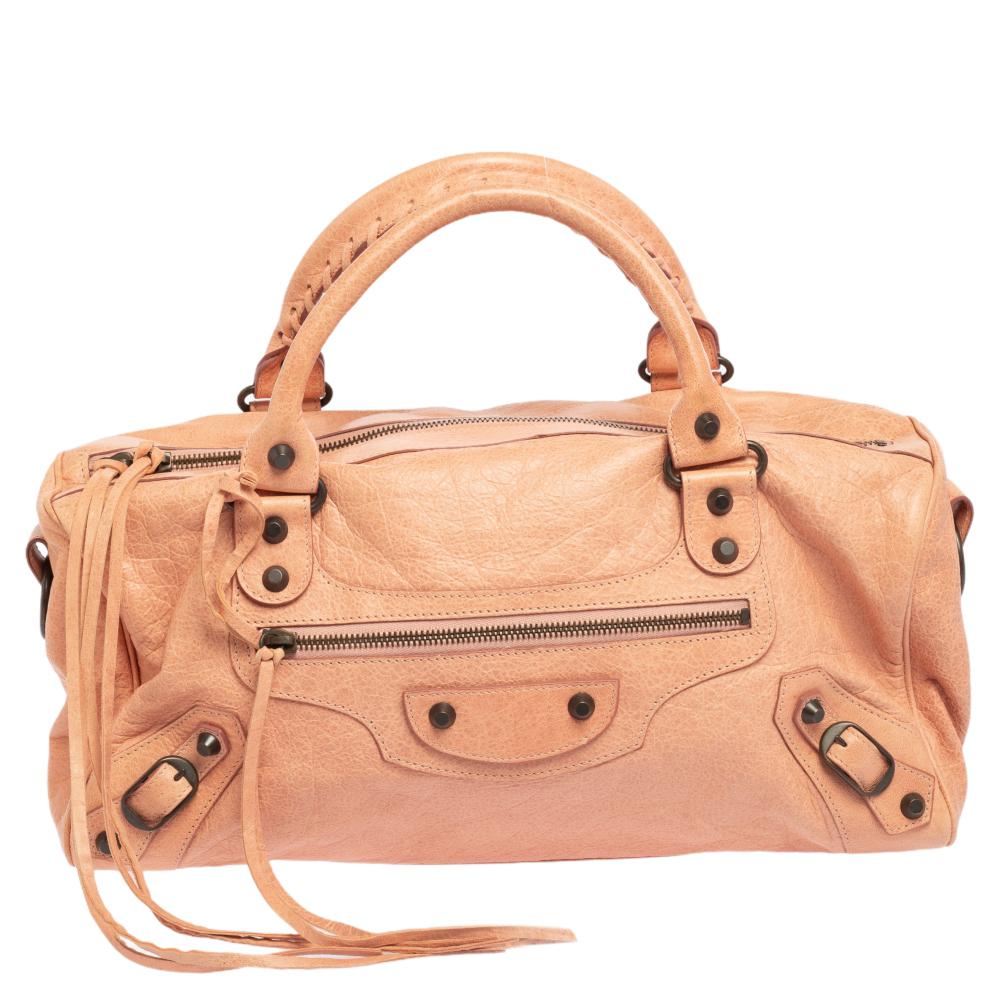 Balenciaga Rose Blush Agneau Leather RH Twiggy Bag at 1stDibs | blush  balenciaga bag, balenciaga city bag blush, balenciaga rh