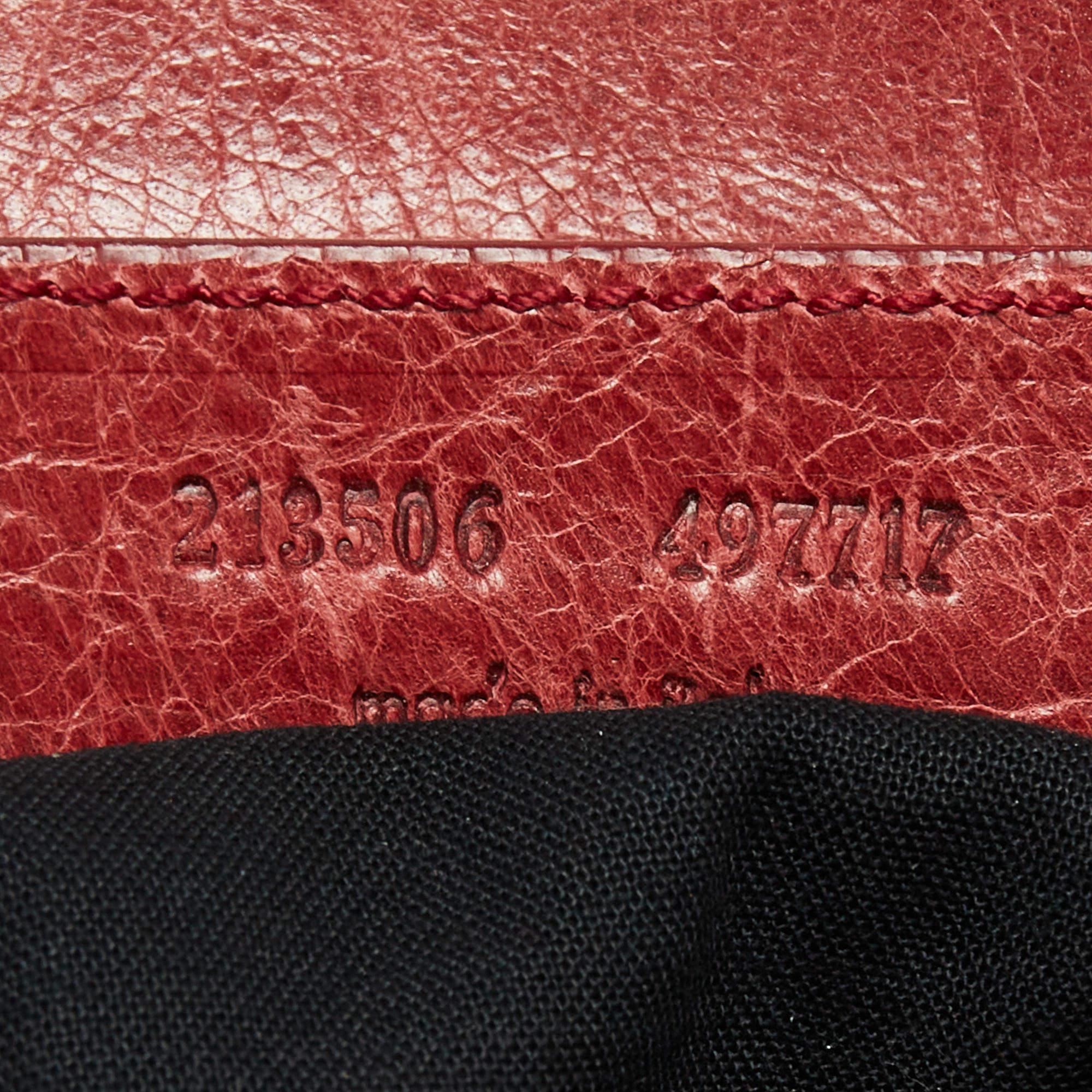 Balenciaga Rose-Bruyere Leather GSH Midday Bag 8