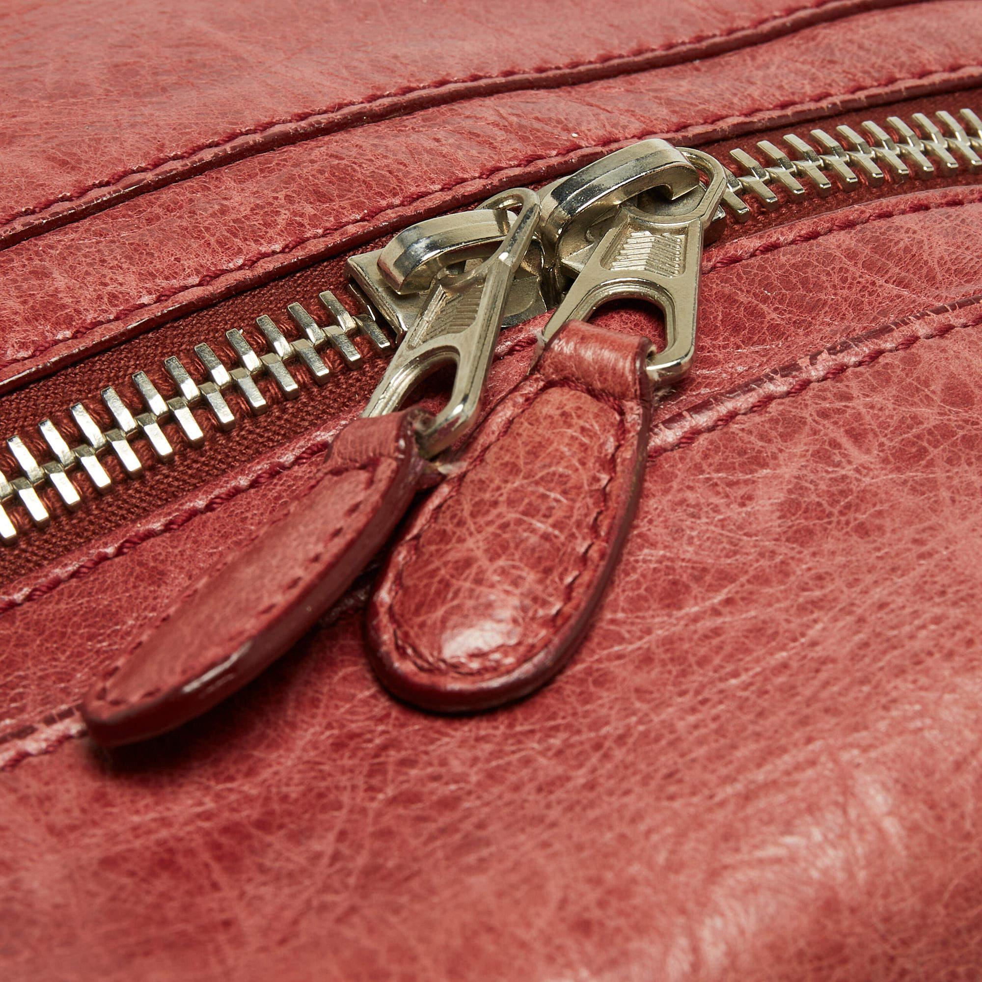 Balenciaga Rose-Bruyere Leather GSH Midday Bag 15