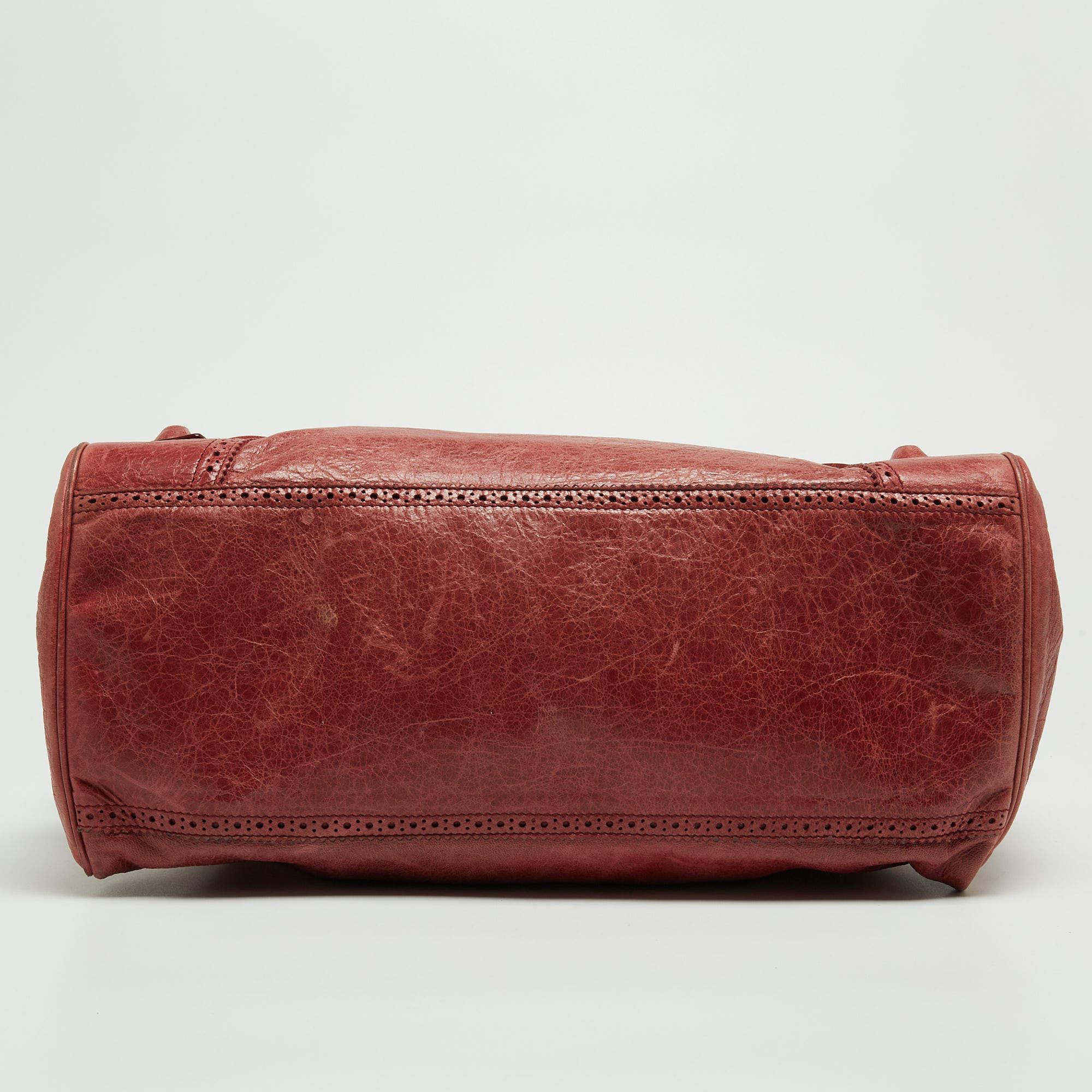 Balenciaga Rose-Bruyere Leather GSH Midday Bag 1