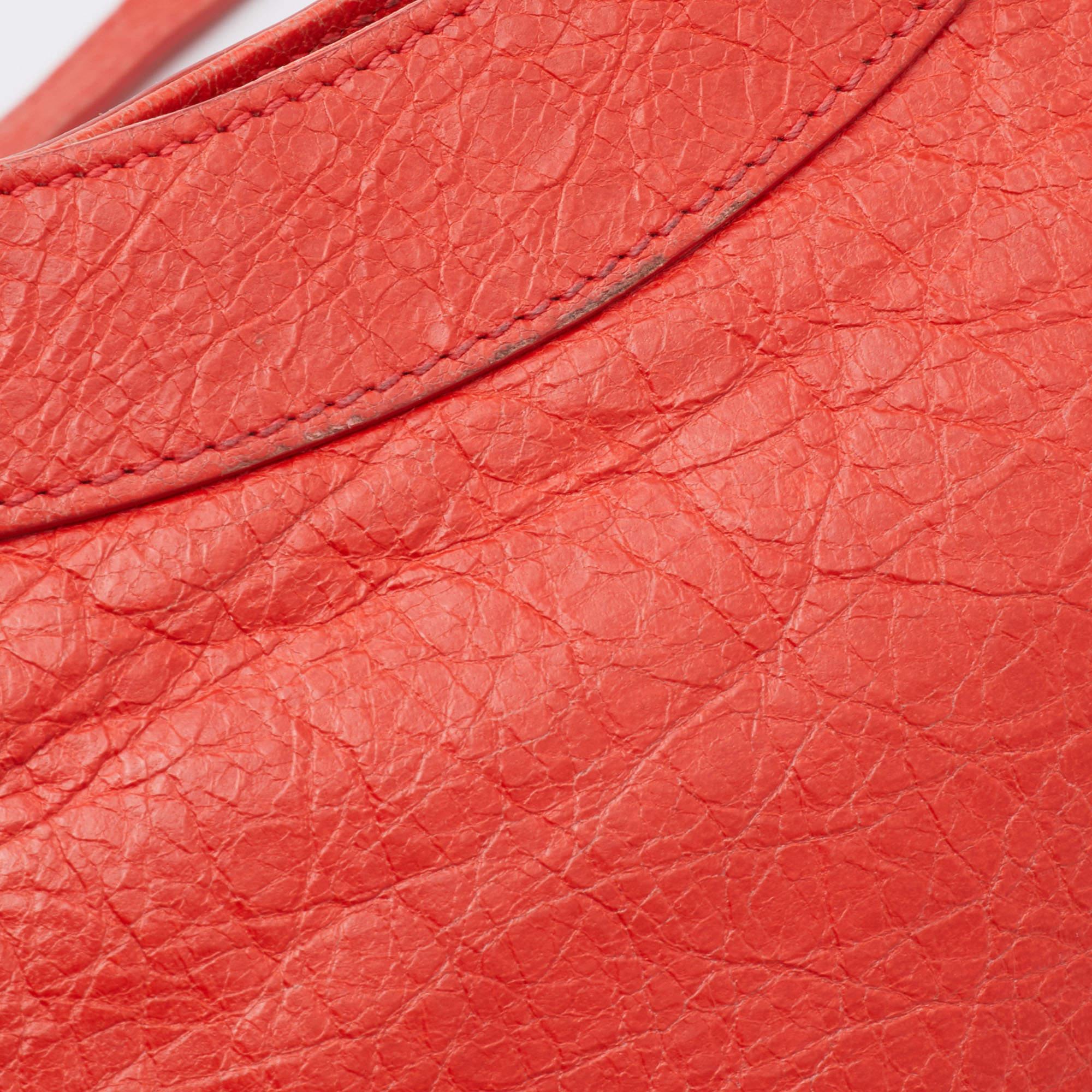 Balenciaga Rose Corail Leather Classic Hip Crossbody Bag 10