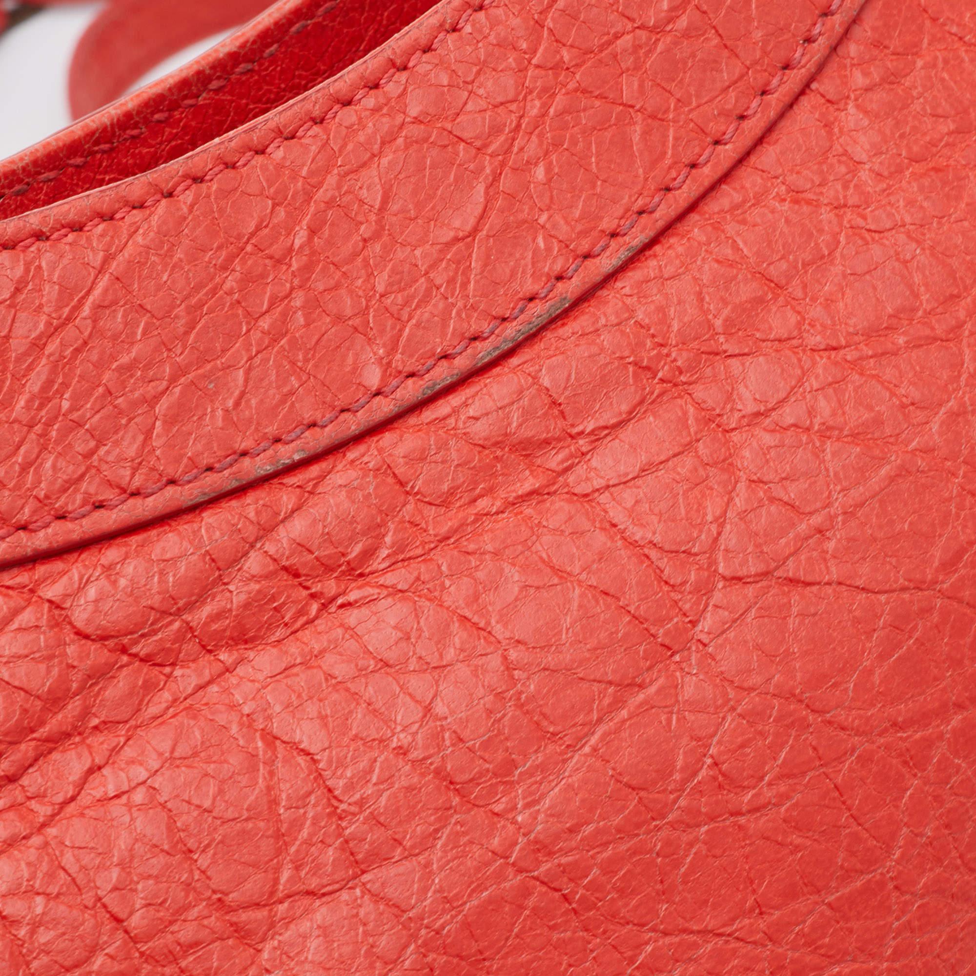 Balenciaga Rose Corail Leather Classic Hip Crossbody Bag 11