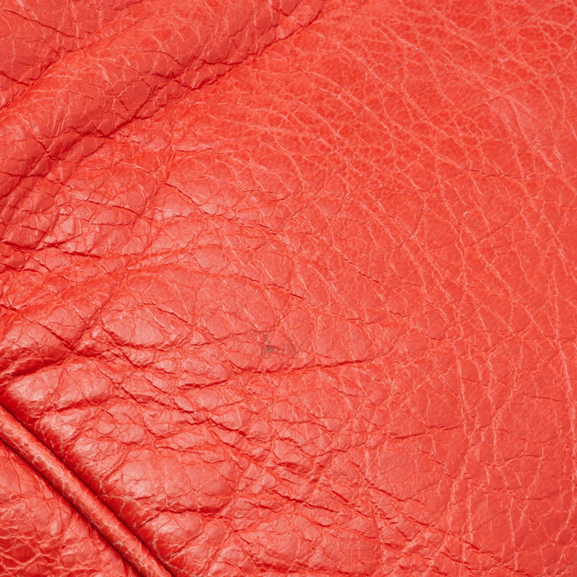 Balenciaga Rose Corail Leather Classic Hip Crossbody Bag 12