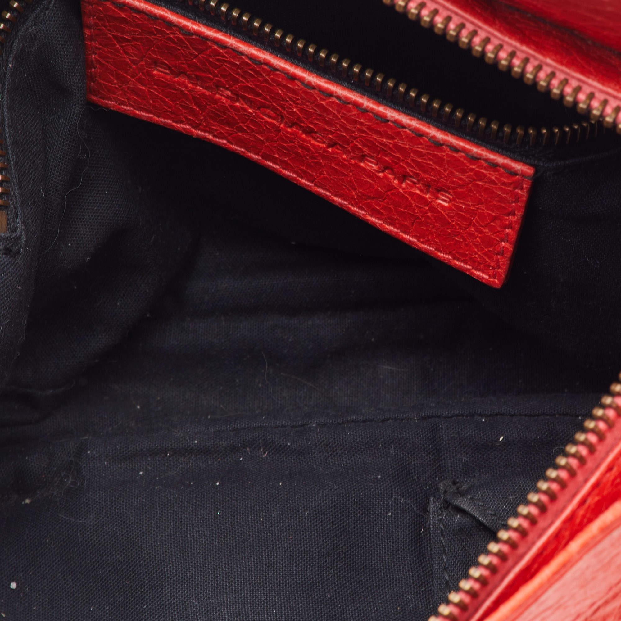 Balenciaga Rose Corail Leather Classic Hip Crossbody Bag 4