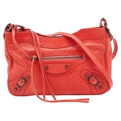 Balenciaga Rose Corail Leather Classic Hip Crossbody Bag
