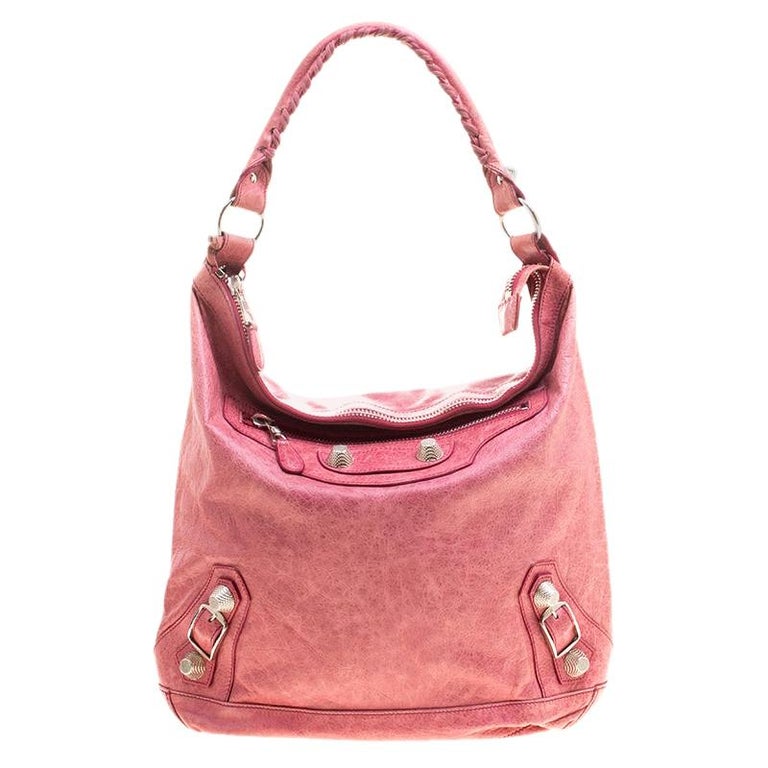 Balenciaga Rose Leather Classic Day RGGH Hobo For Sale at 1stdibs