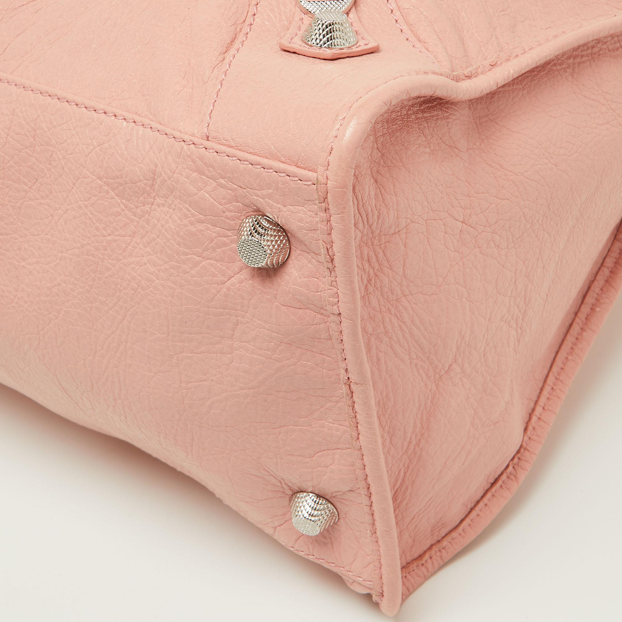 Balenciaga Fourre-tout de travail RSH en cuir rose piqué Pour femmes en vente