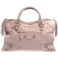 Balenciaga Rose Poudre Leather RH City Tote