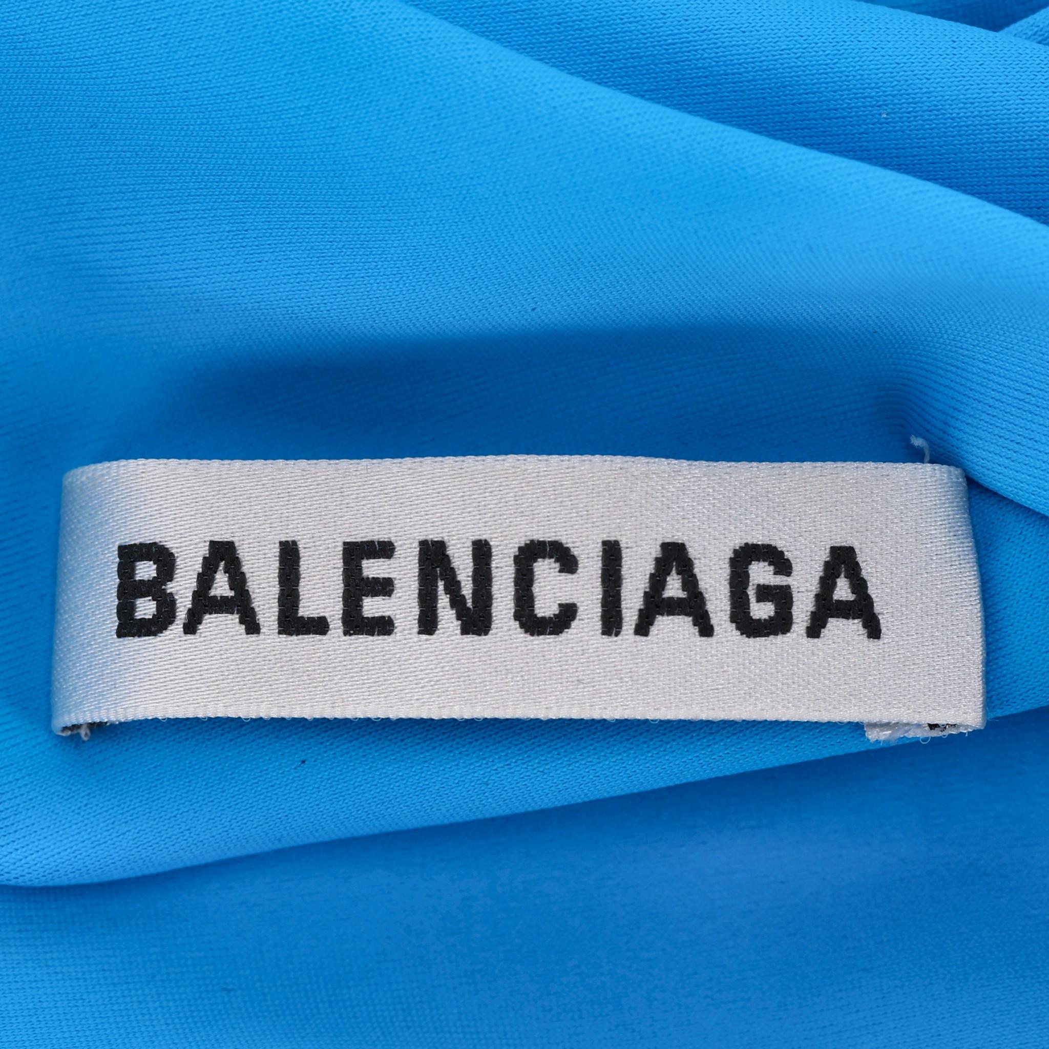Balenciaga Kleid aus gerafftem Stretch-Jersey mit Rüschen Damen im Angebot
