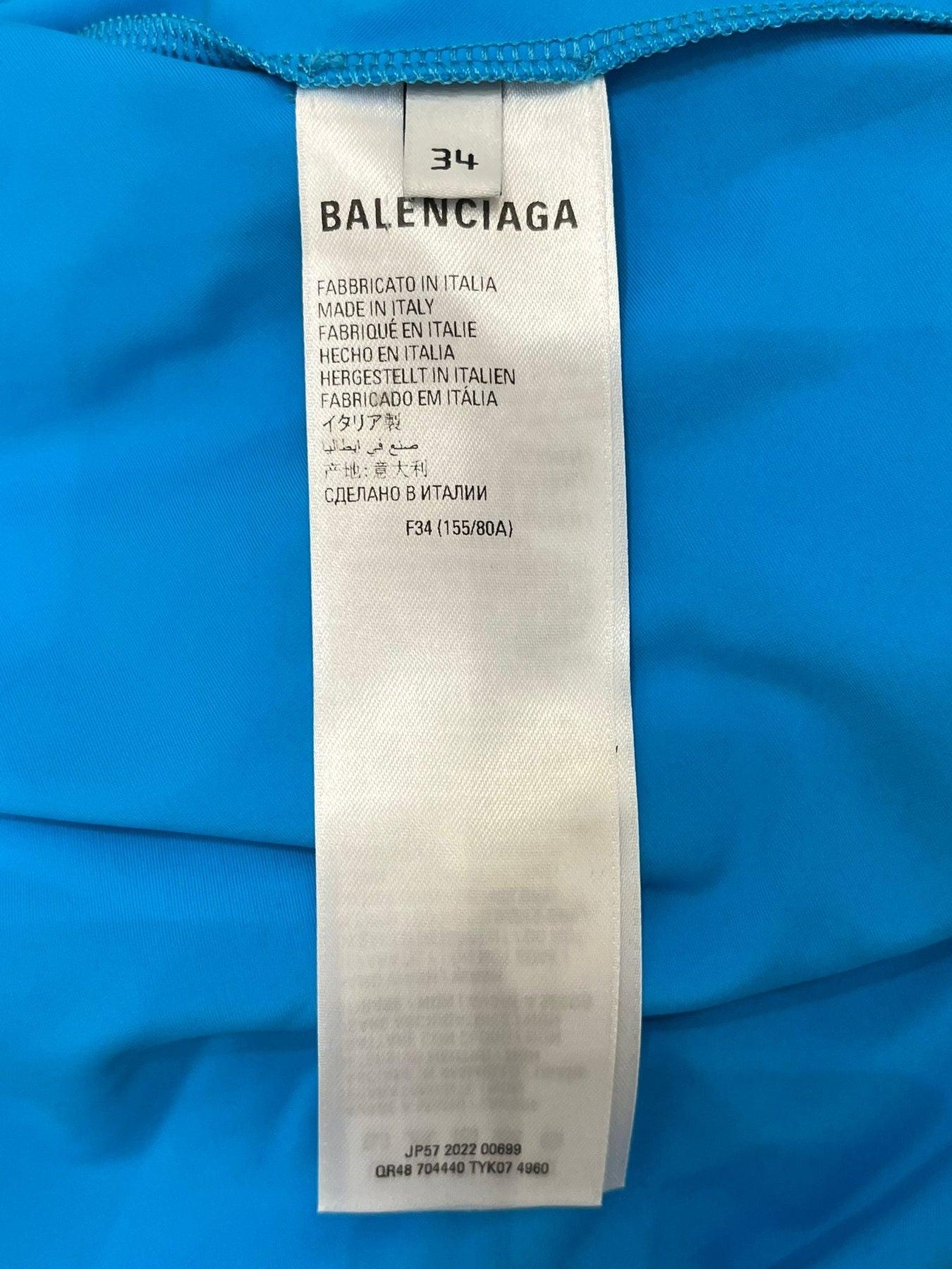 Balenciaga Ruched Stretch Jersey Dress For Sale 2
