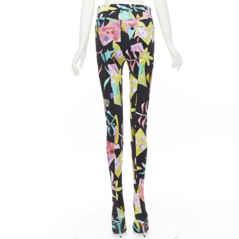 BALENCIAGA Runway Demna Pantashoe black floral heel boots pants IT38 EU37 en Nuevo estado para la venta en Hong Kong, NT