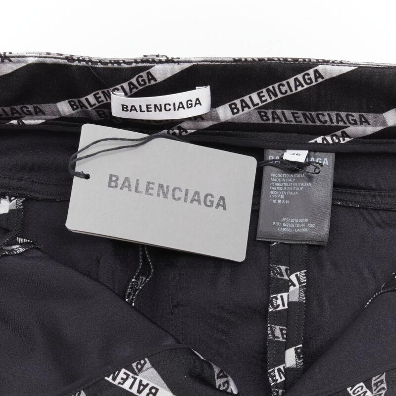 BALENCIAGA Laufsteg Demna Pantashoe Schwarze Stiefel mit hohem Absatz und Logo IT38 EU37 im Angebot 8