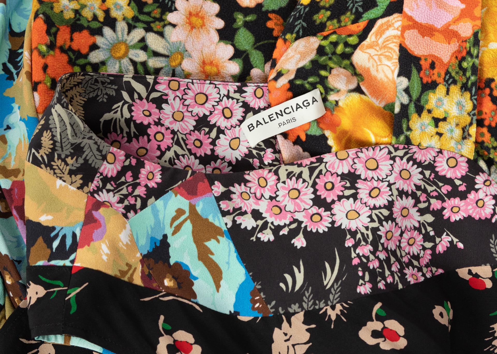 Balenciaga Runway Floral Print Gown Look #30, Fall 2016 For Sale 3
