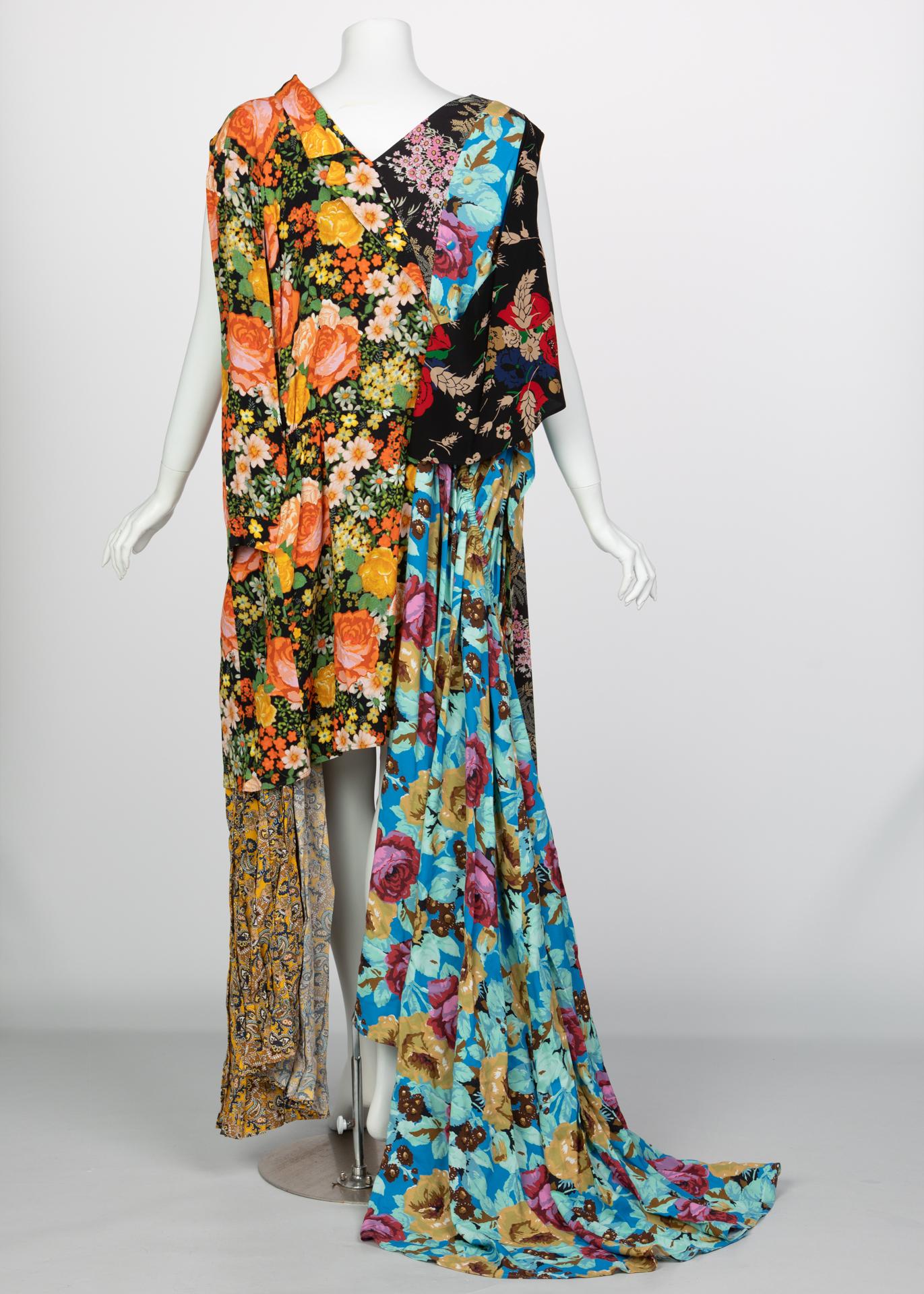 balenciaga floral dress