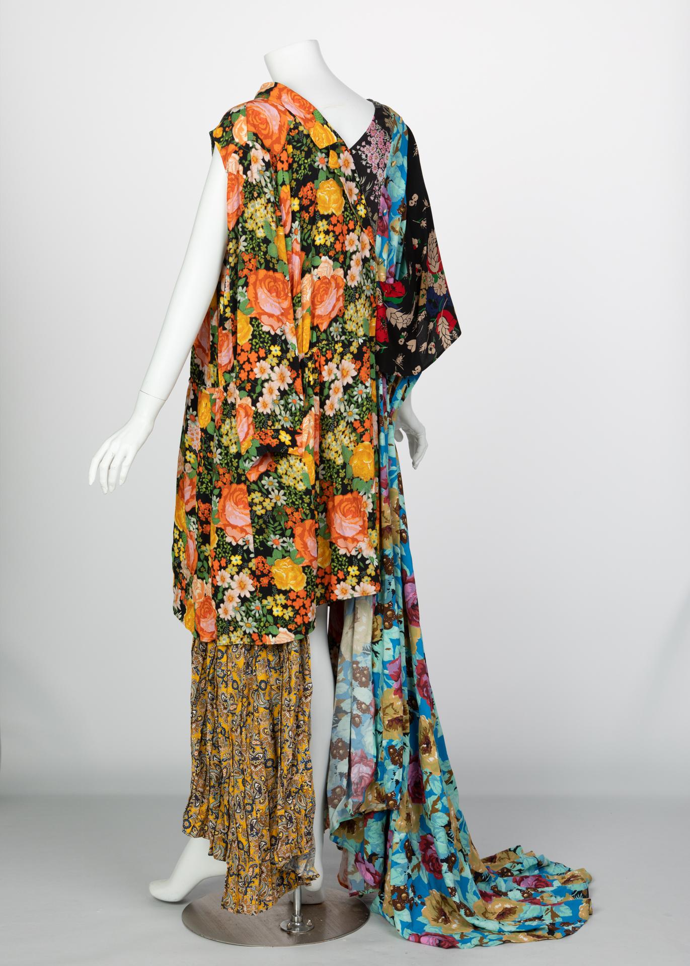 Balenciaga Runway Floral Print Gown Look #30, Fall 2016 In Excellent Condition For Sale In Boca Raton, FL