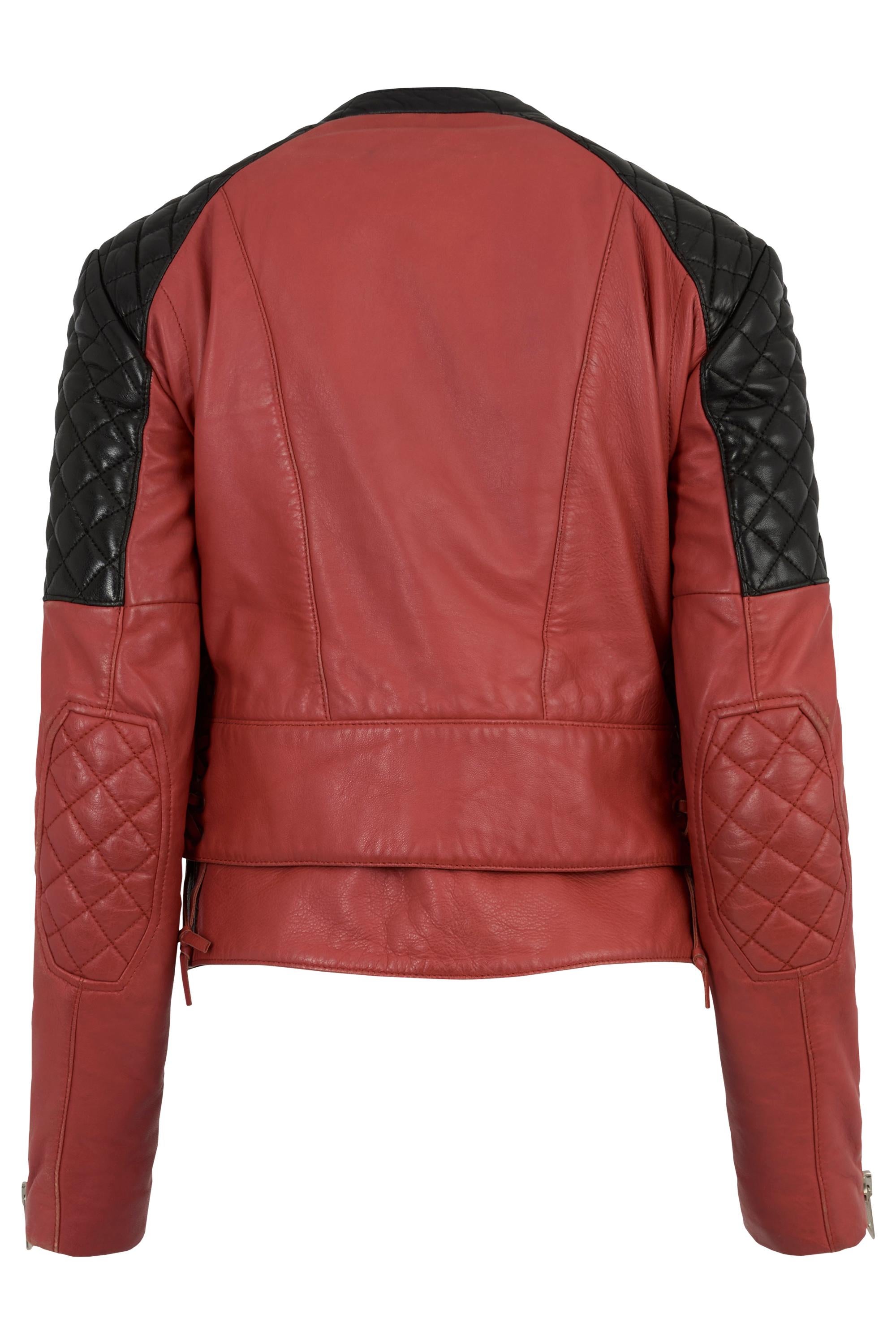 Balenciaga S/S 2012 Gesteppte Biker-Lederjacke im Zustand „Hervorragend“ im Angebot in London, GB
