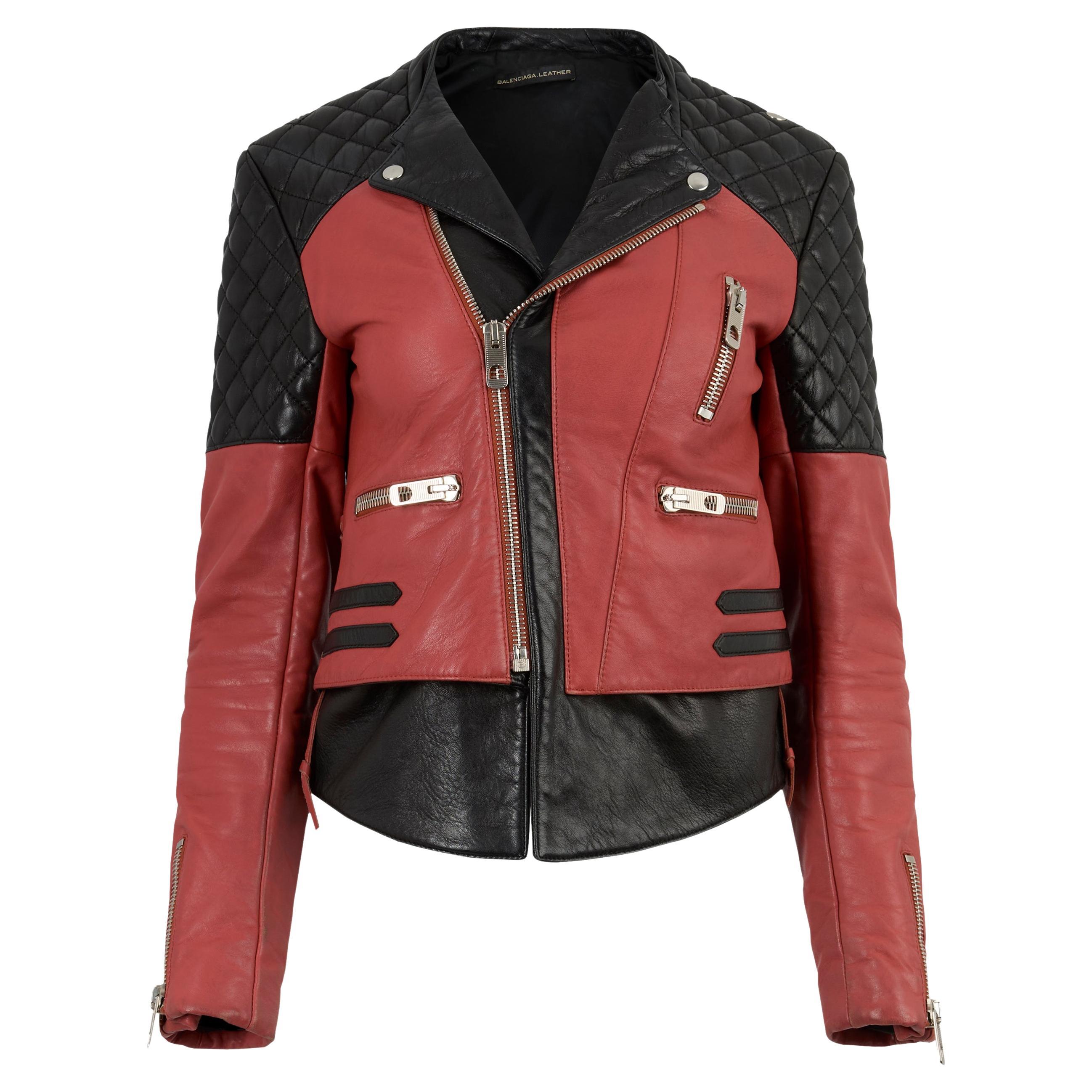 Balenciaga S/S 2012 Quilted Leather Biker Jacket