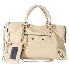 Balenciaga Sahara Agneau Classic Hardware City-Tasche