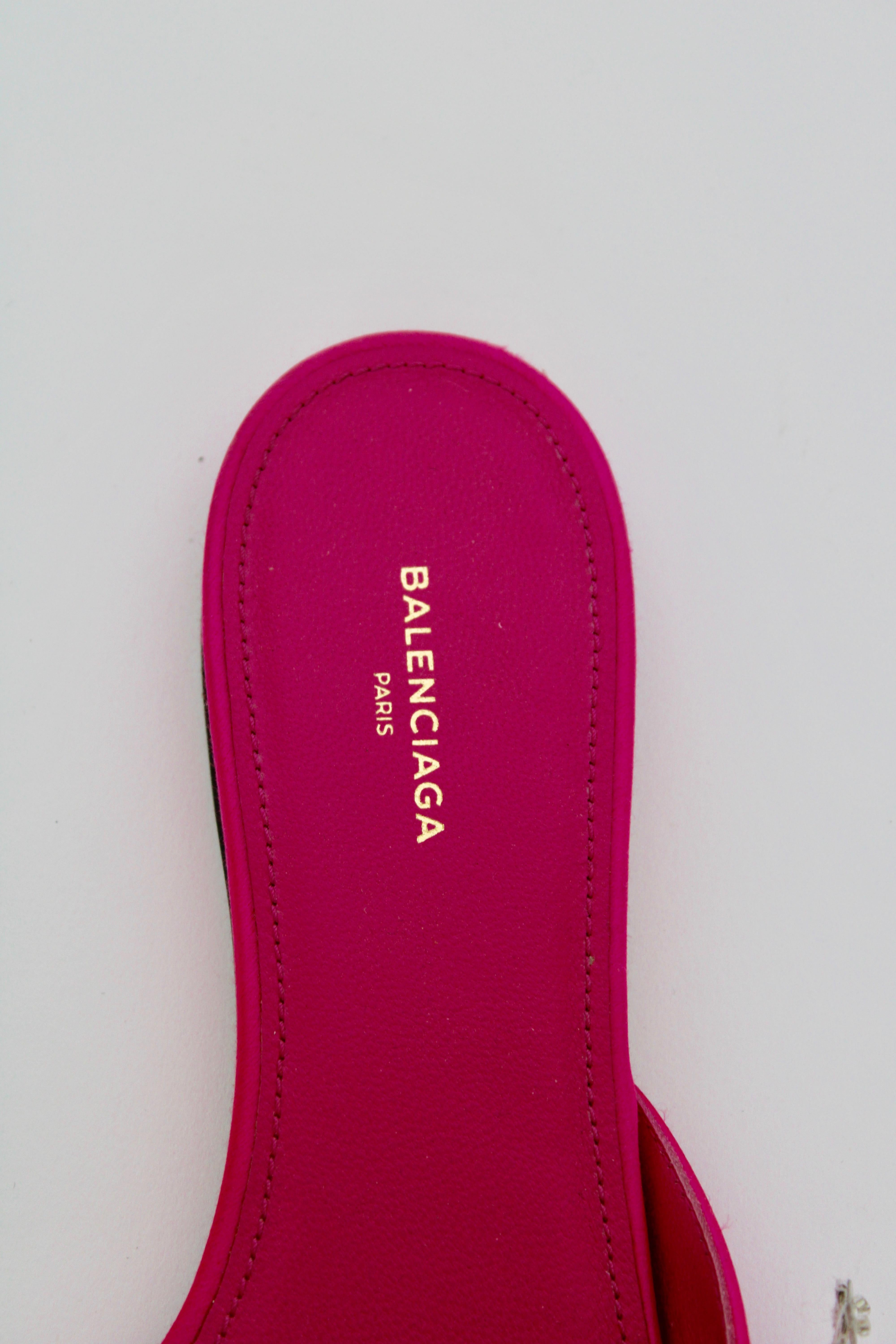 balenciaga pointed flats