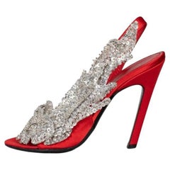 Balenciaga Sequin Slingback Heels - Size 37