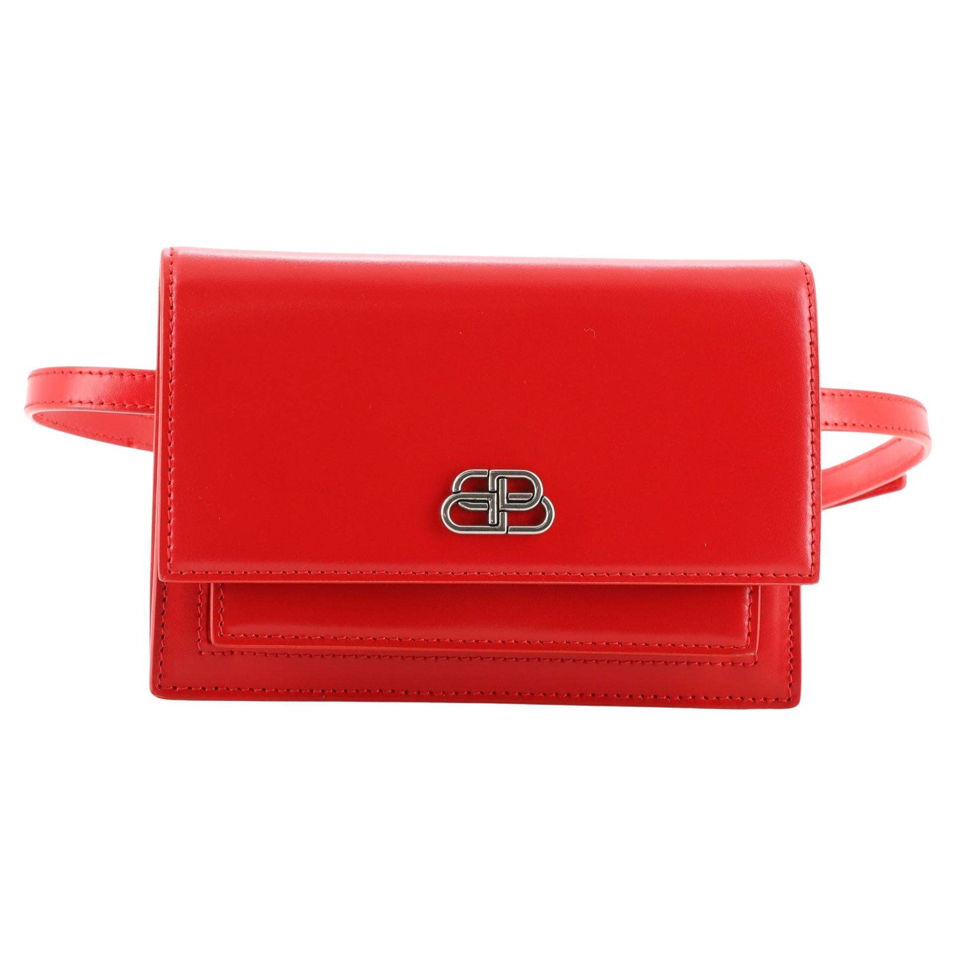 Balenciaga - Sac à ceinture Sharp en cuir XS