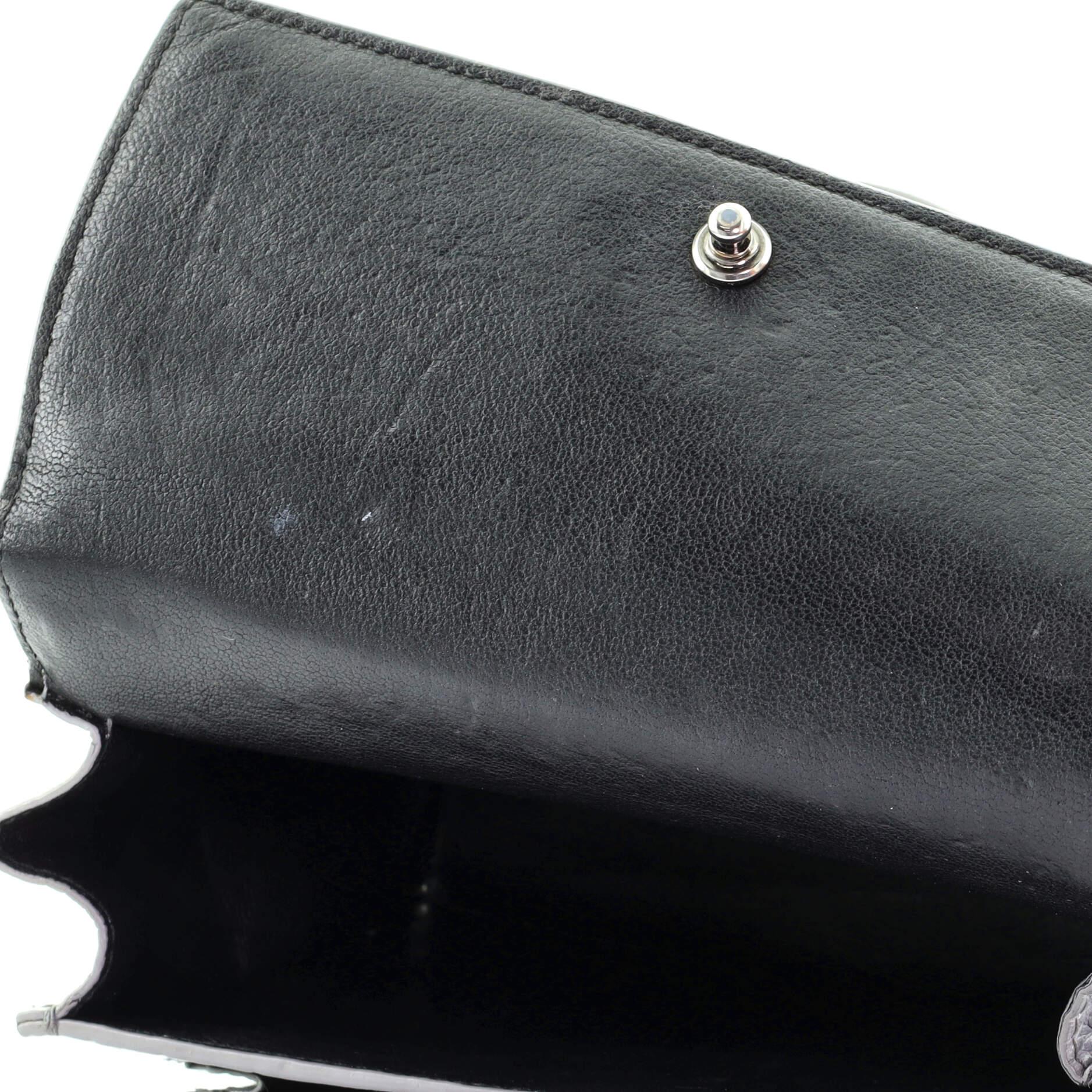 Women's or Men's Balenciaga Sharp Top Handle Bag Crocodile Embossed Leather XS