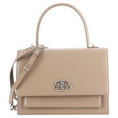 Balenciaga Sharp Top Handle Bag Leather Medium