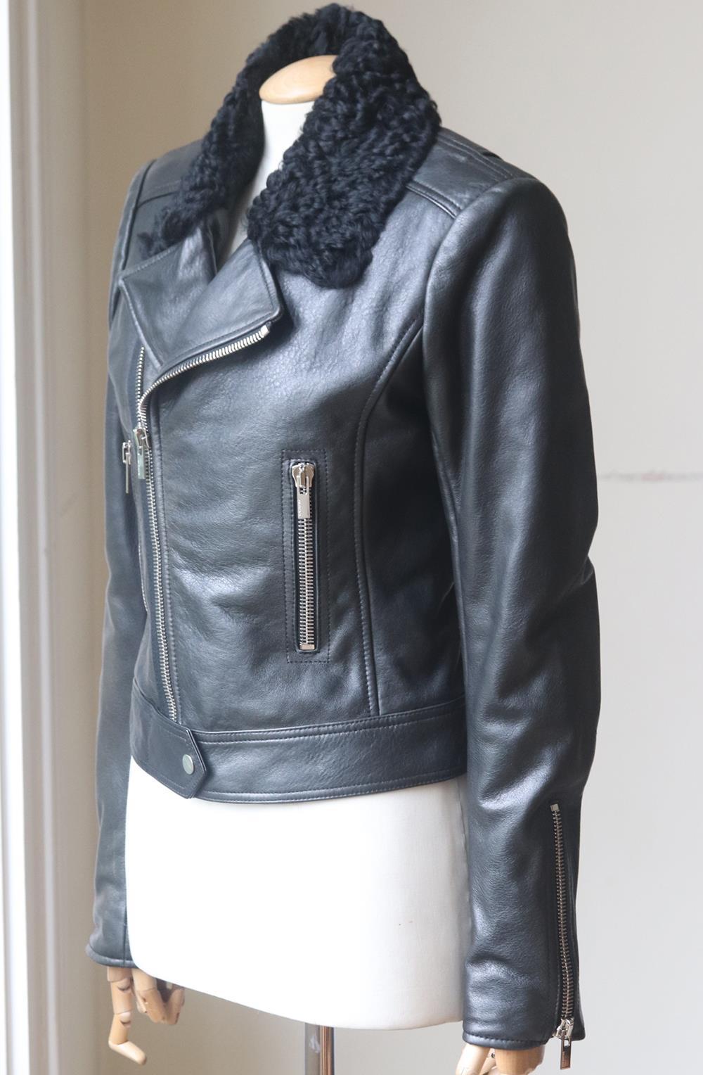 balenciaga leather jacket