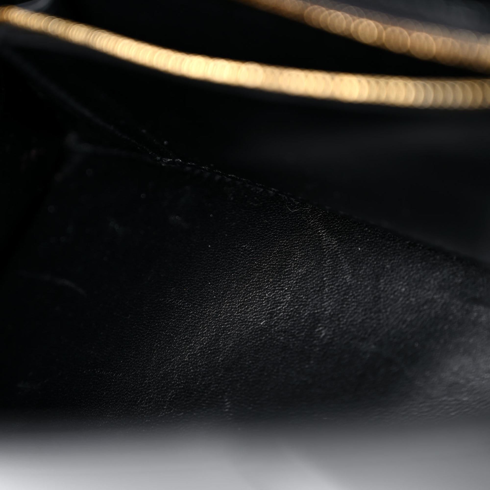 Balenciaga Shiny Box Calfskin Small Hourglass Top Handle Bag Black 7