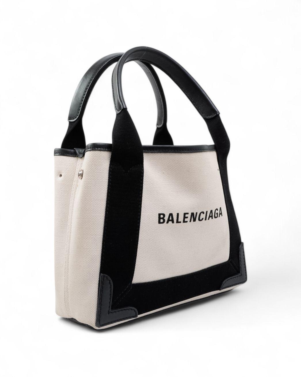 Balenciaga Shopping Small Canvas Beige in vendita 5