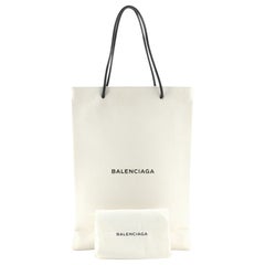 Balenciaga Shopping Tote Leather North South Neutral