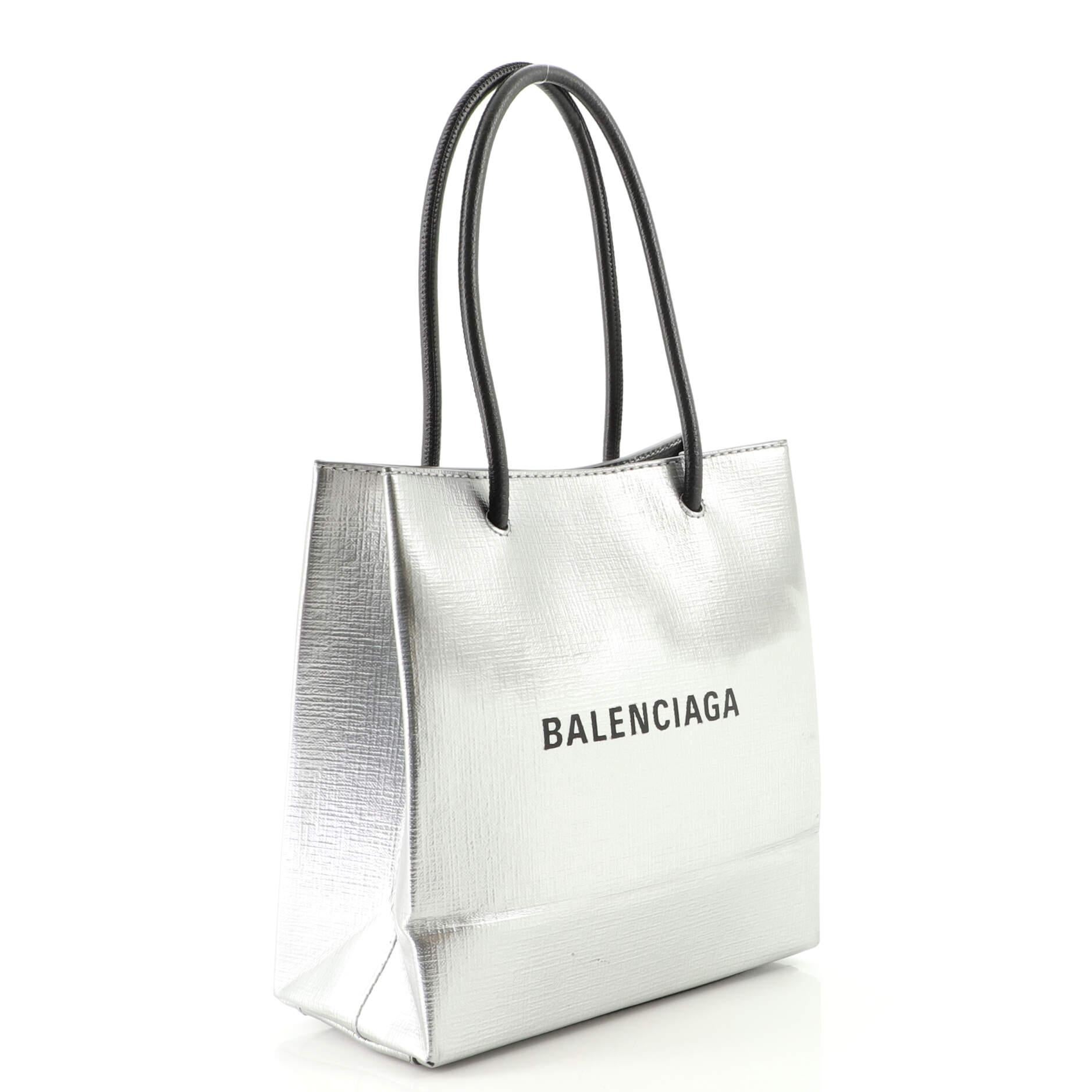 Balenciaga Shopping Tote Leather XXS In Good Condition In NY, NY