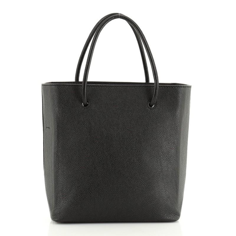 Black Balenciaga Shopping Tote Leather XXS