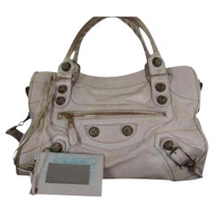 Balenciaga Shoulder Bag City Two-way 37bala624 204086 Brown Leather Satchel