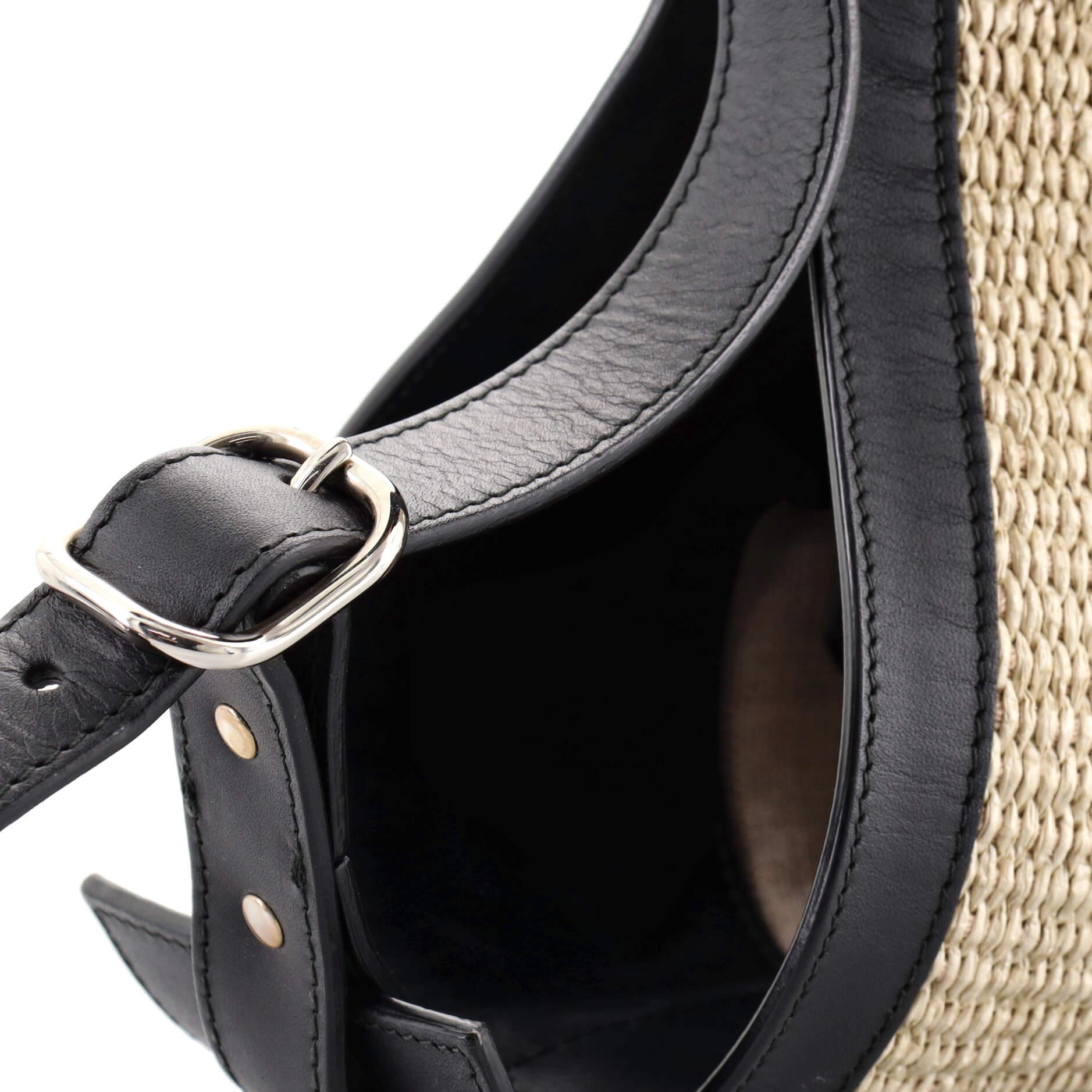 Balenciaga Shoulder Bag Straw with Leather 1