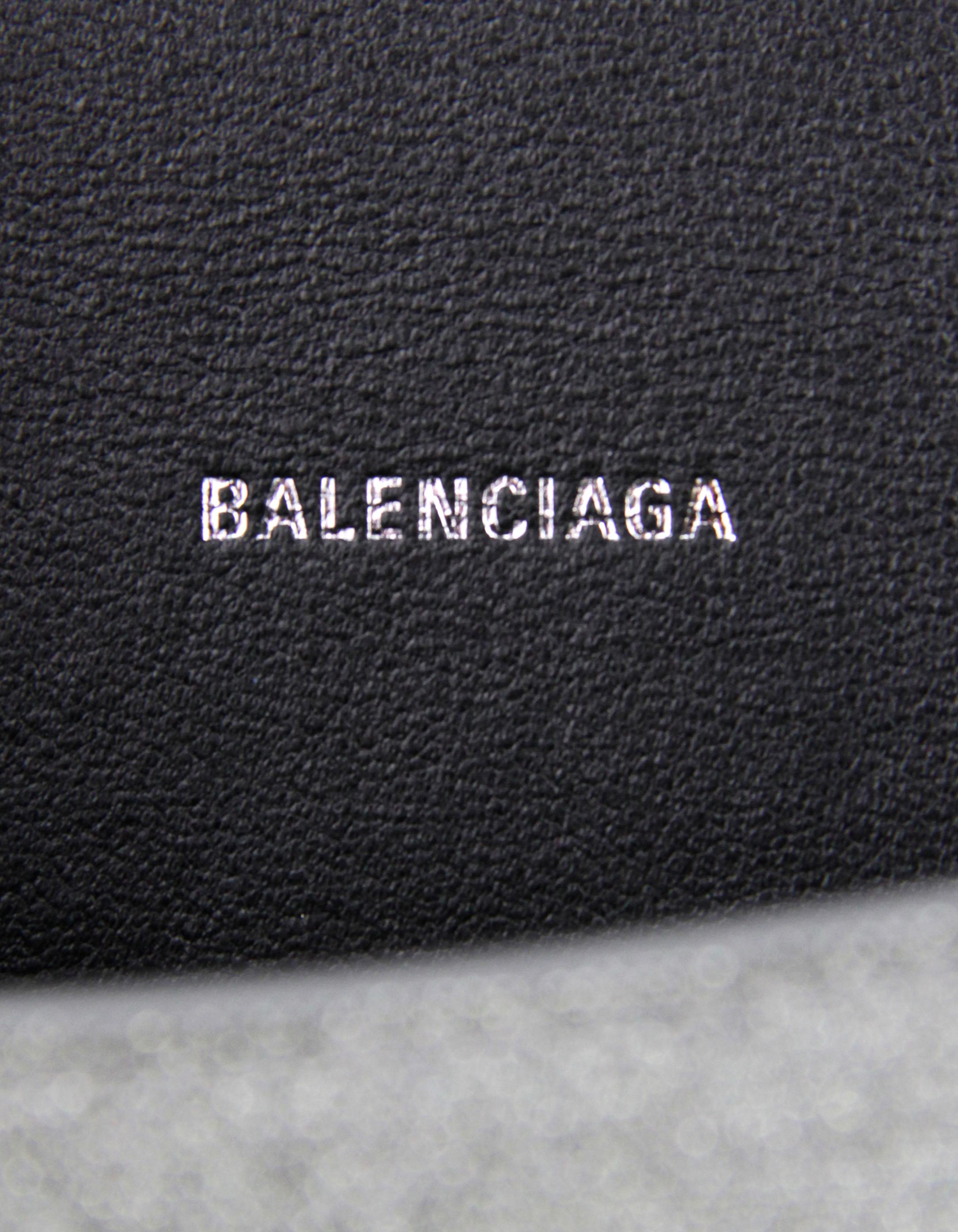 Women's Balenciaga Silver Glitter Hourglass XS Top Handle Crossbody Bag