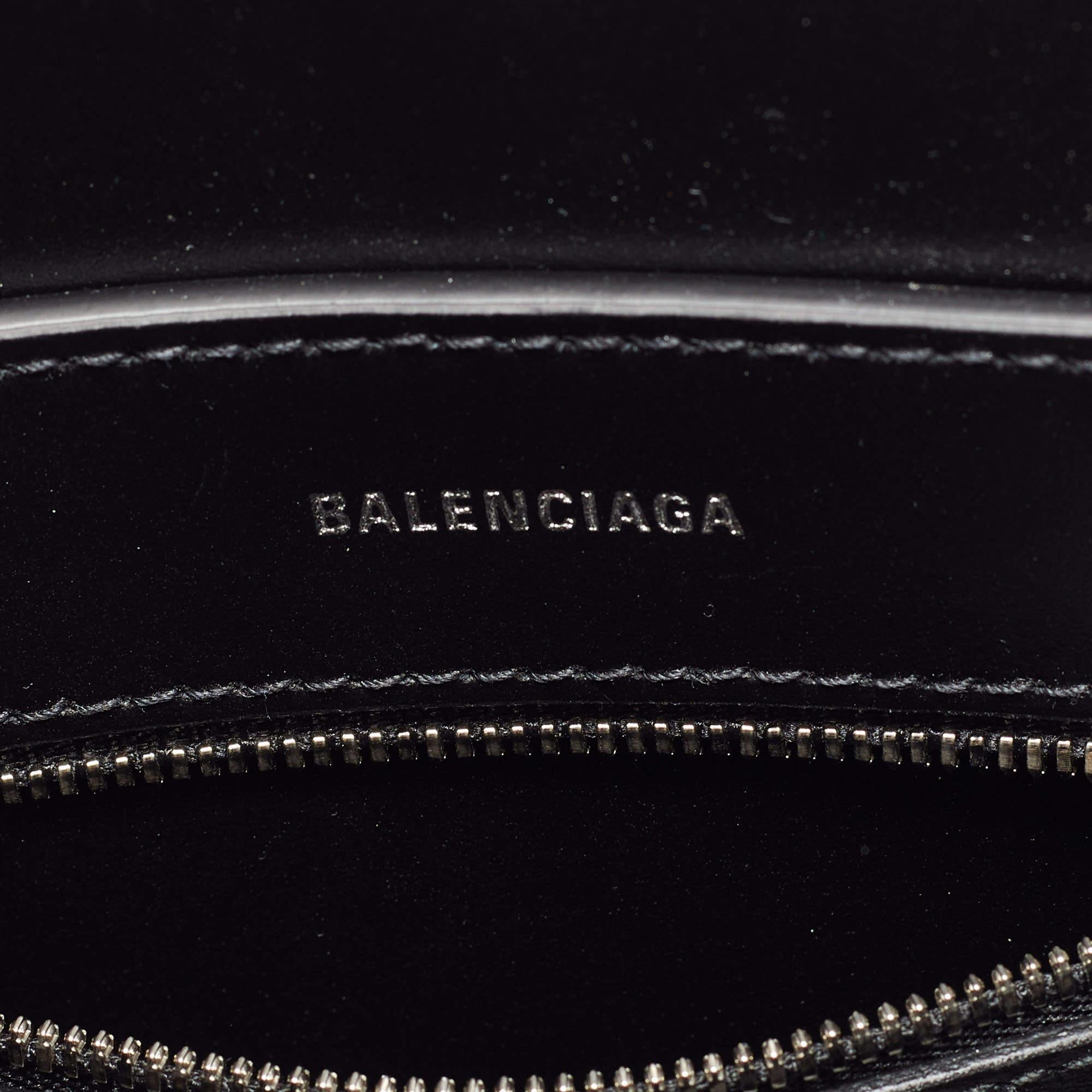 Balenciaga Silver Glitter Leather XXS Everyday Tote 4