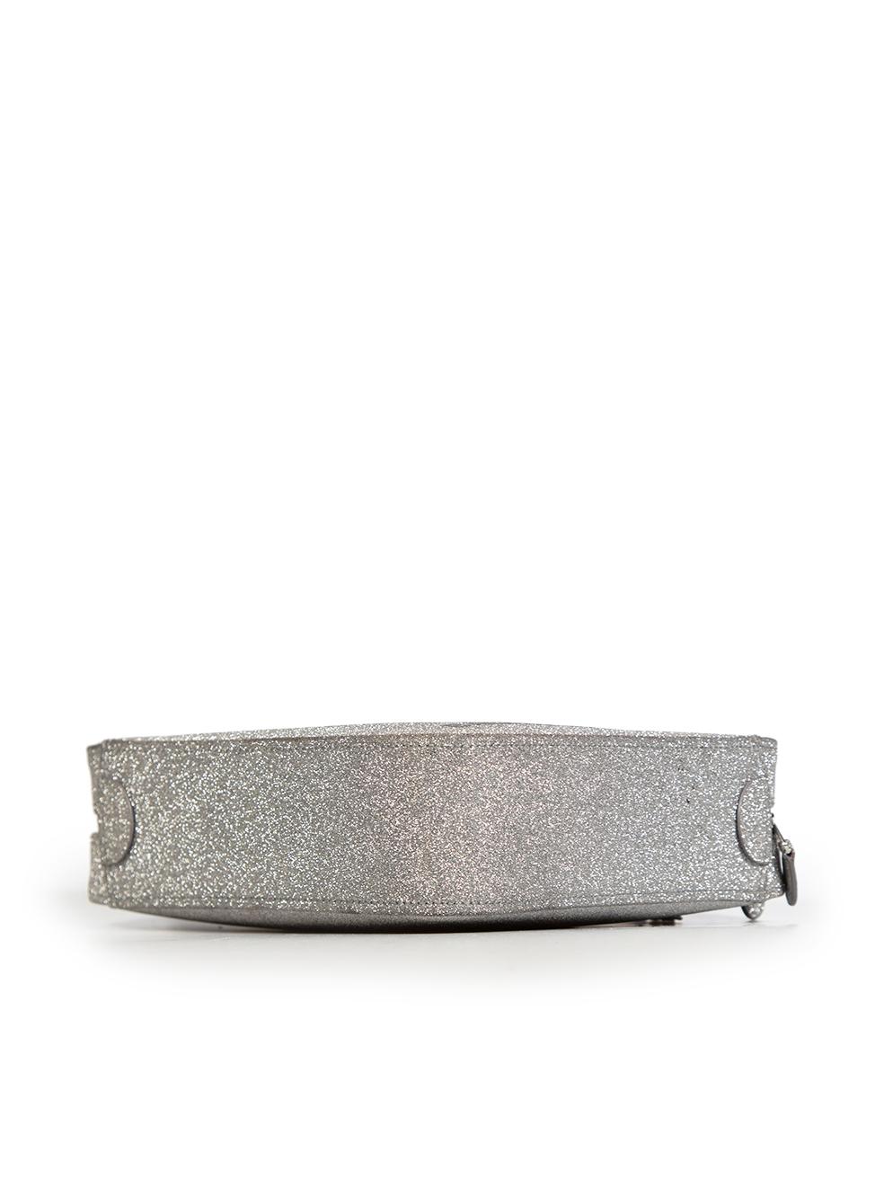 Balenciaga Silber Glitter Triangle Handtasche Damen