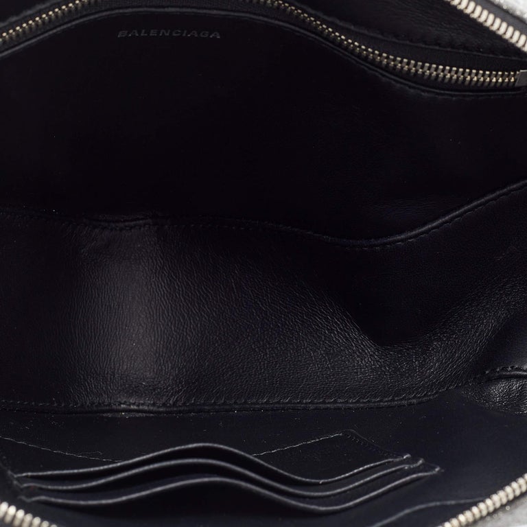 balenciaga triangle glitter bag