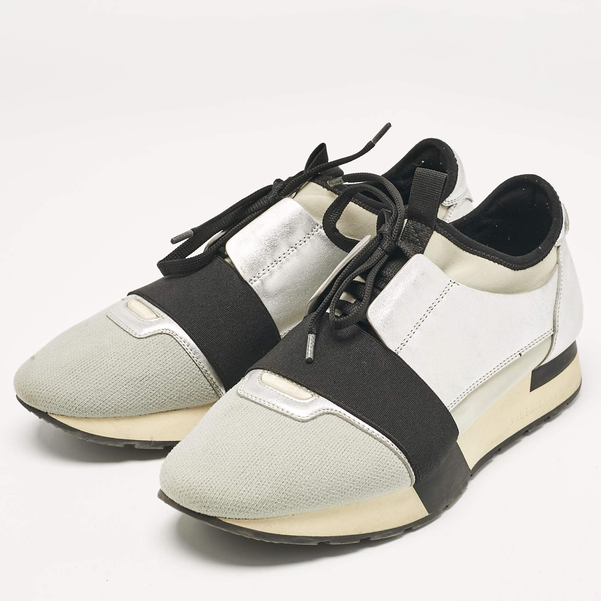Perfect for pairing with your favorite jeans or a laid back dress  these Balenciaga sneakers are a must have for anyone looking to add a touch of luxury to their casual wardrobe.