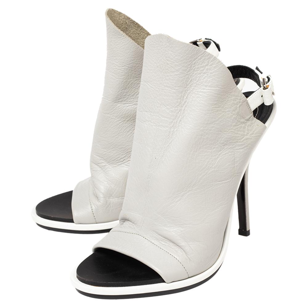 balenciaga silver sandals