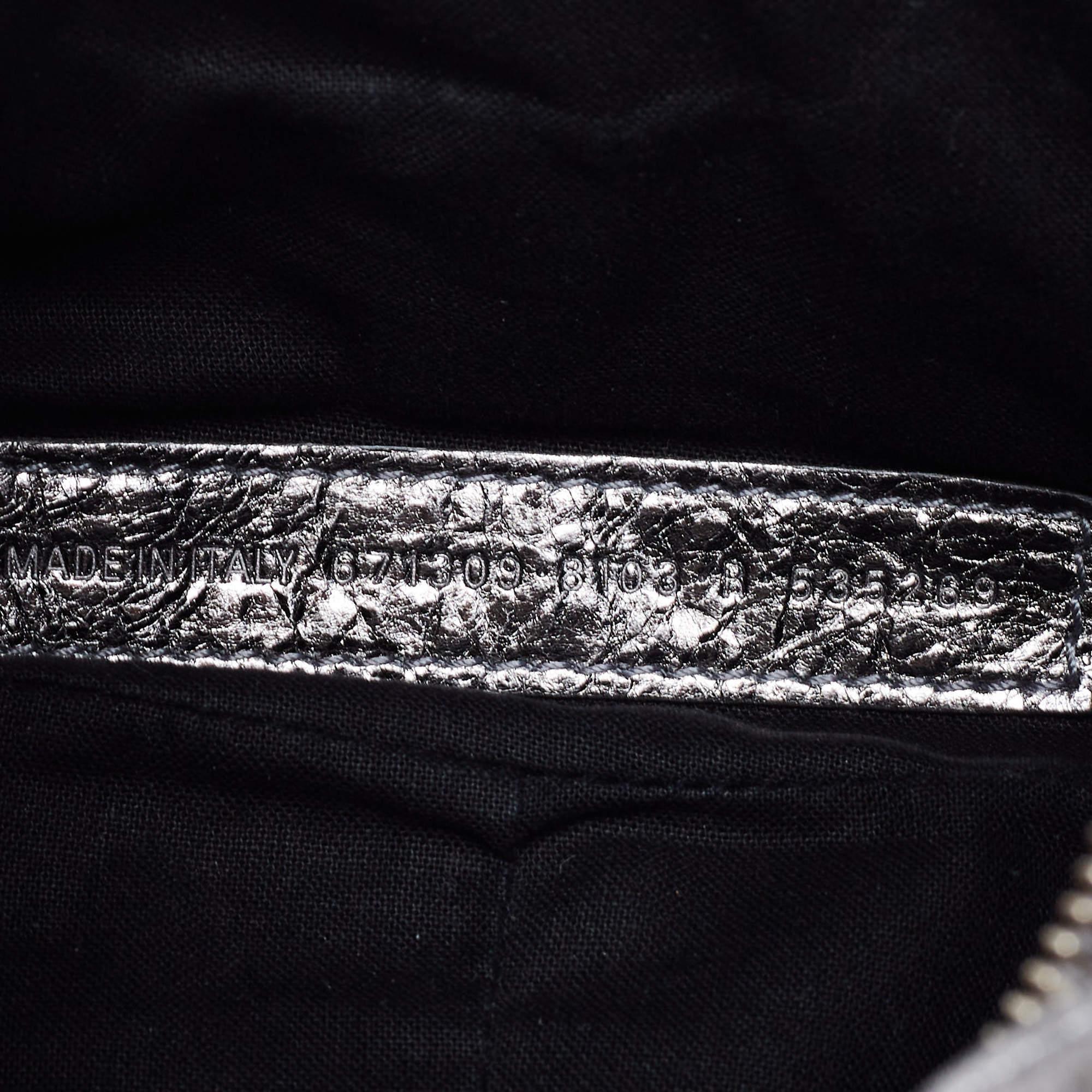 Balenciaga Silver Leather XS Le Cagole Shoulder Bag 2