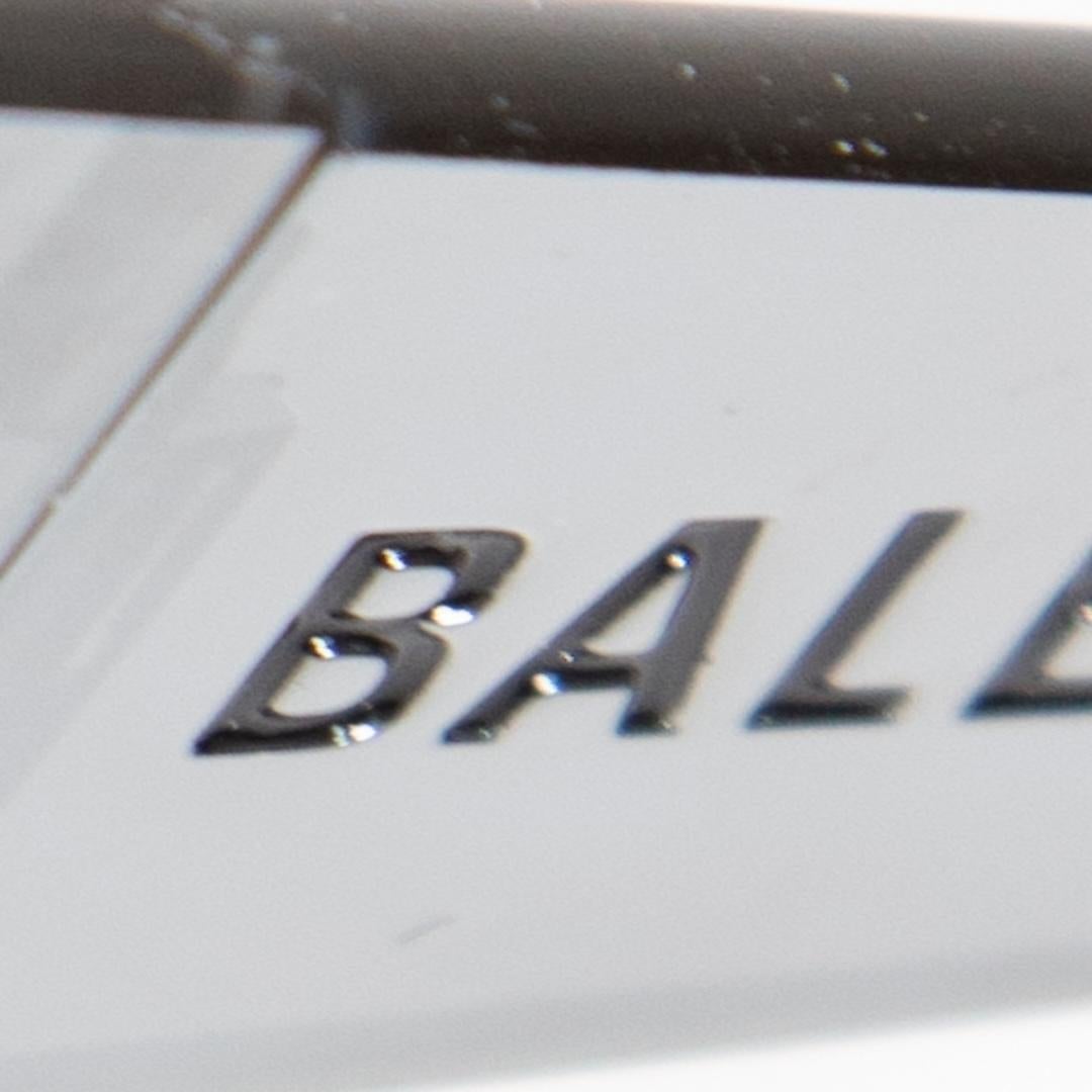 Occhiali da sole mono-rettangolari Balenciaga Silver 1