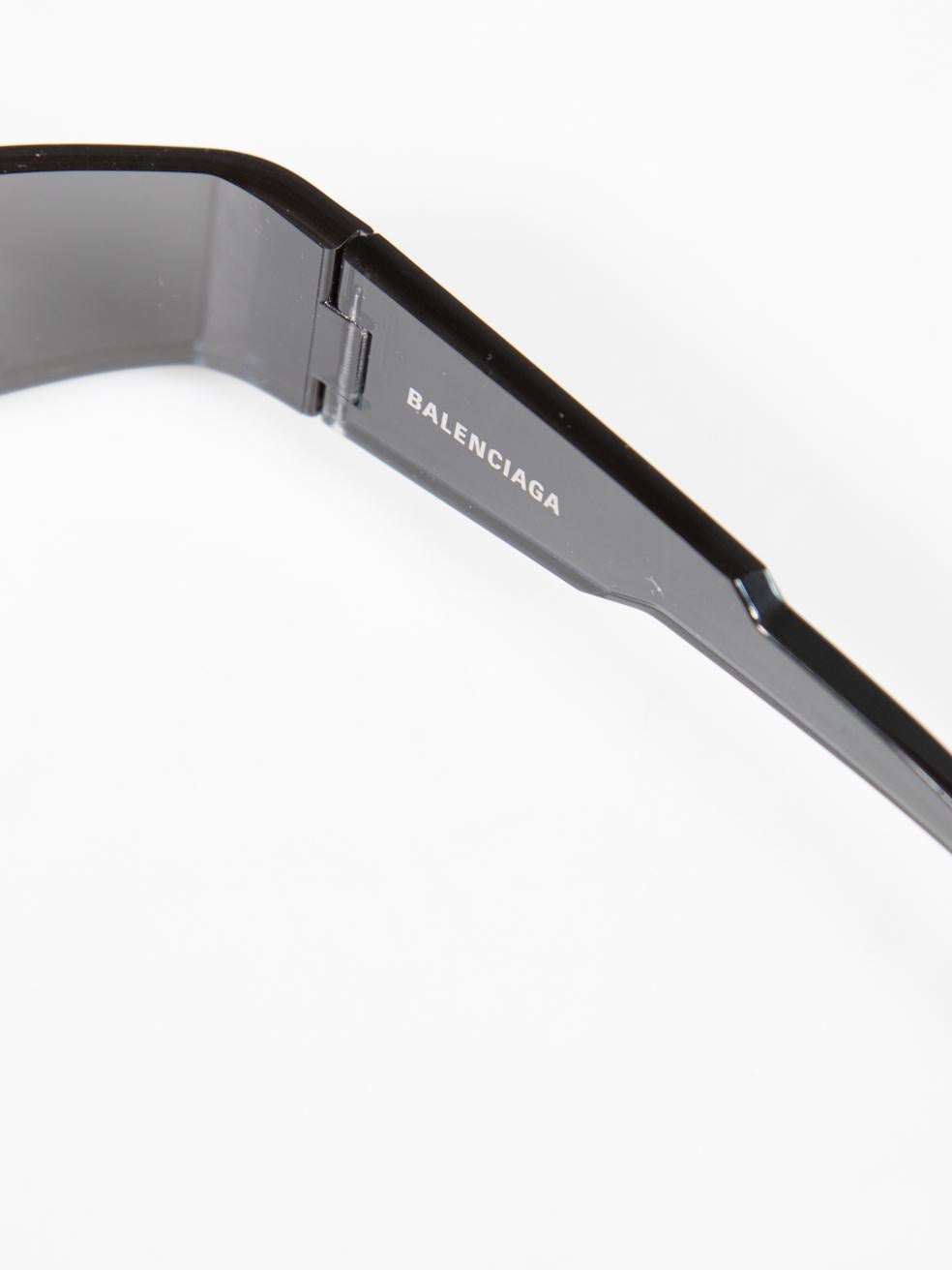 Occhiali da sole mono-rettangolari Balenciaga Silver 2