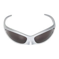 Occhiali da sole ovali Balenciaga Silver