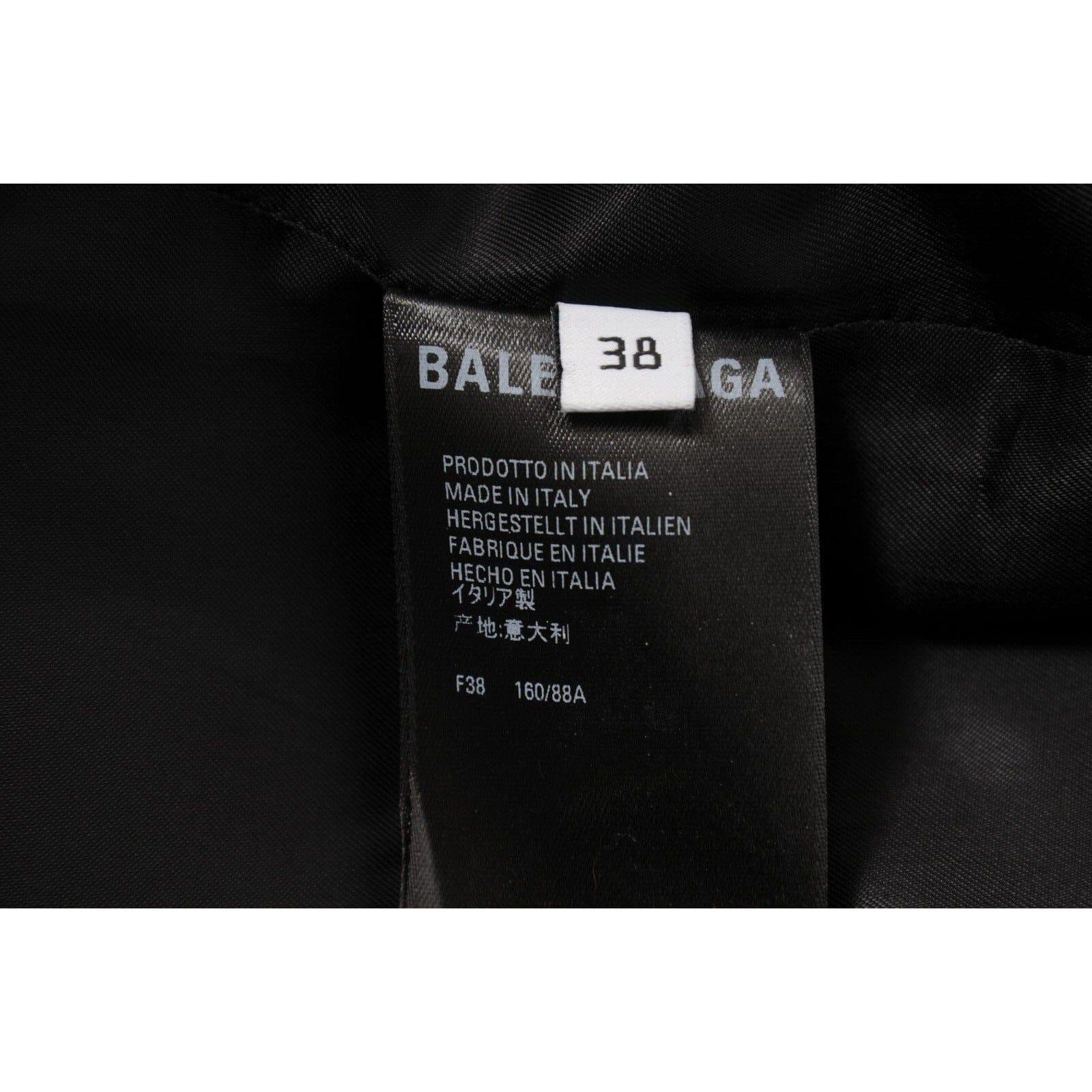 Balenciaga Blazer monopetto a clessidra F38 rosa nero a quadretti in vendita 10