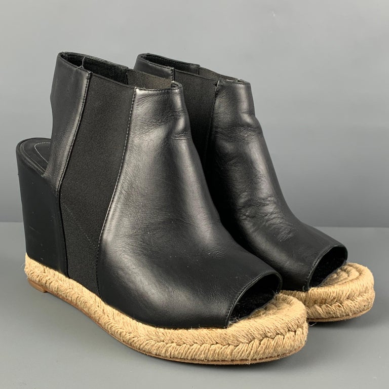 balenciaga peep toe bootie