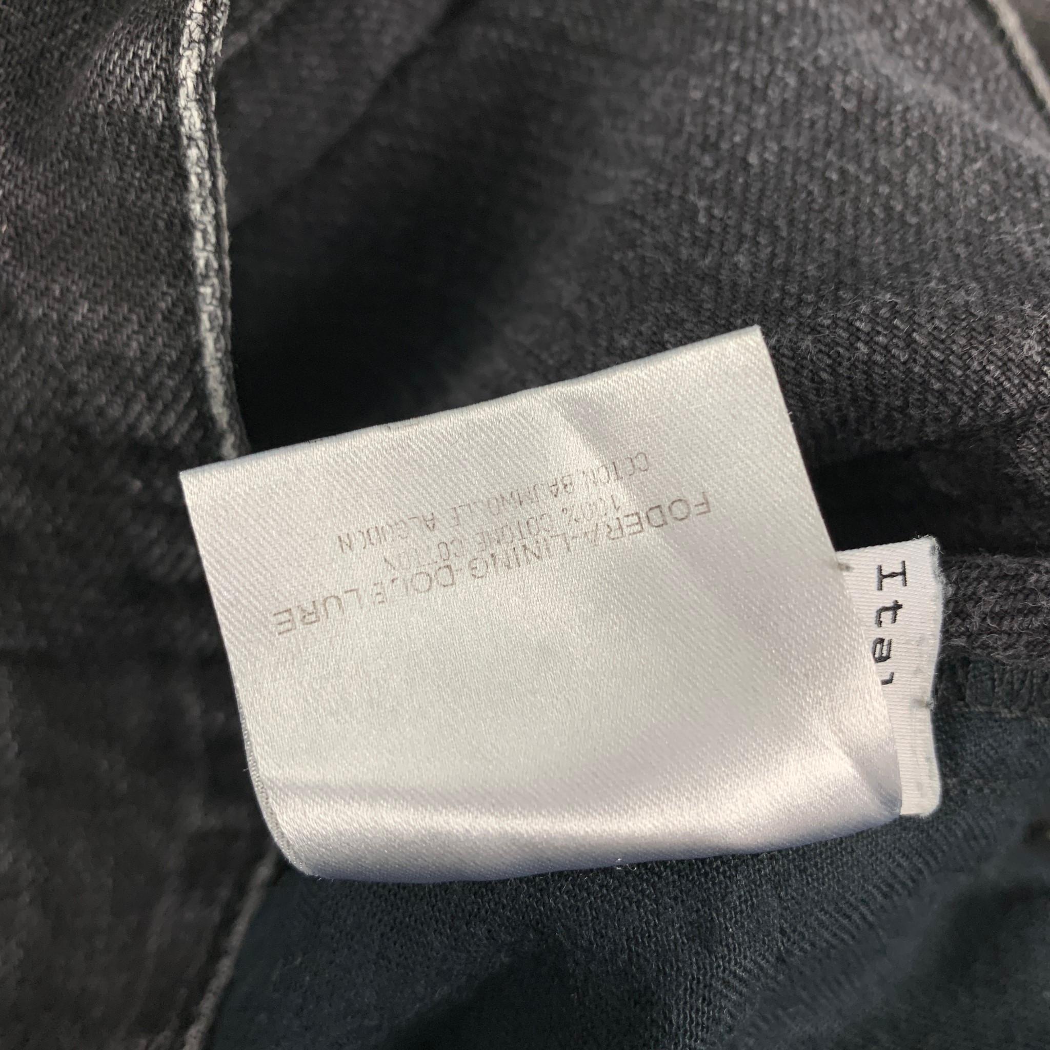 BALENCIAGA Size 33 Black Wash Denim Button Fly Jeans In Good Condition In San Francisco, CA